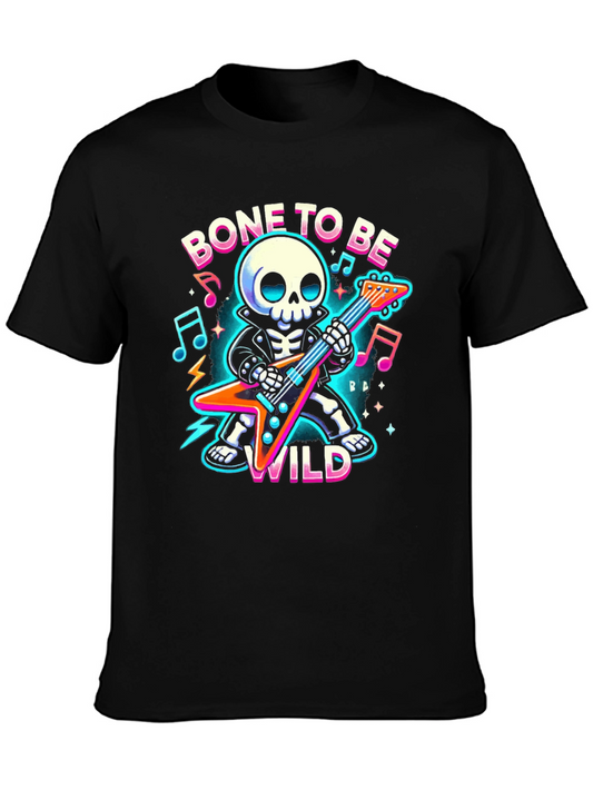 Bone to Be Wild Skeleton Guitarist T-Shirt