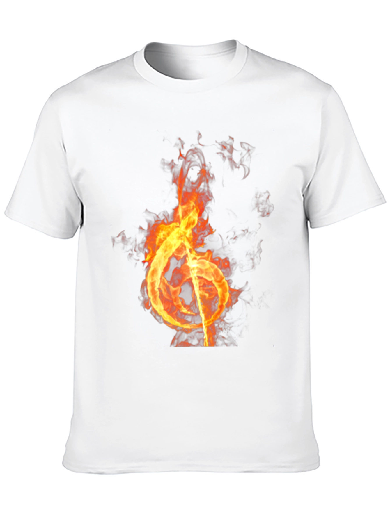 Burning Note Graphic Tee - Black T-Shirt