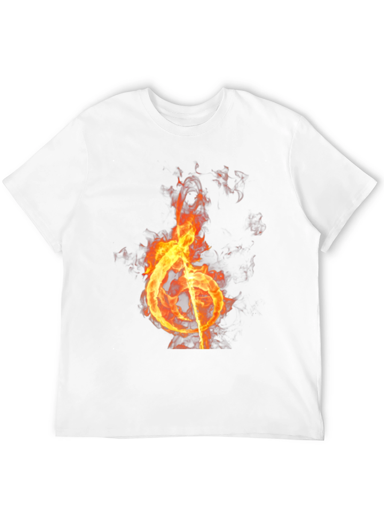 Burning Note Graphic Tee - Black T-Shirt
