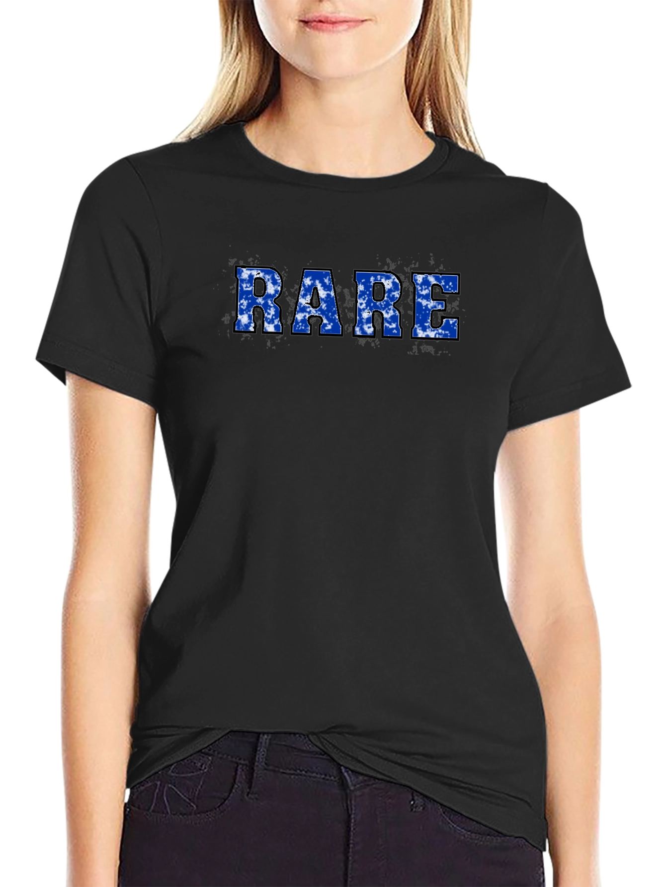 RARE Graphic Print Mens Black T-Shirt