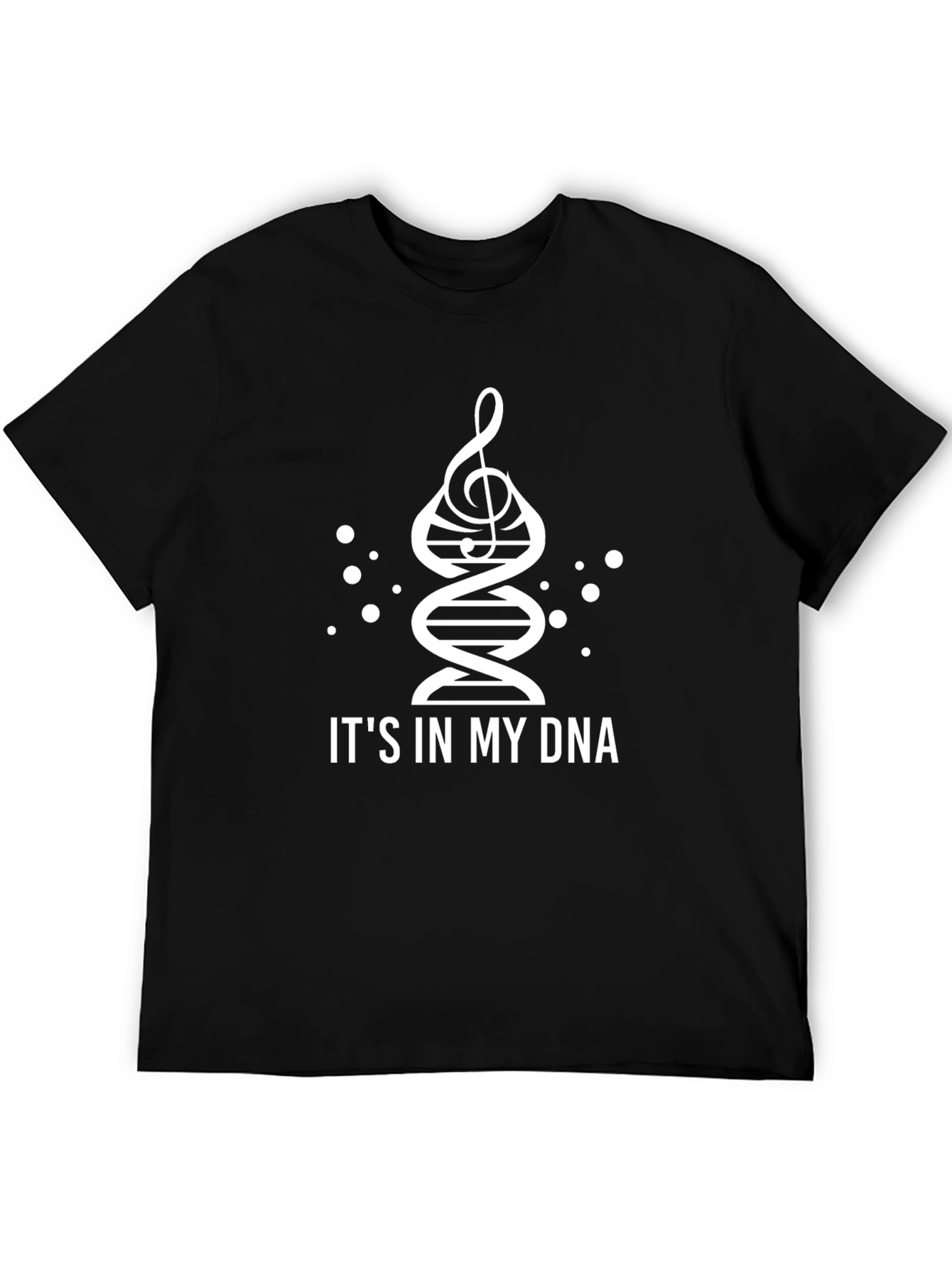 Musical DNA Graphic T-Shirt - Black