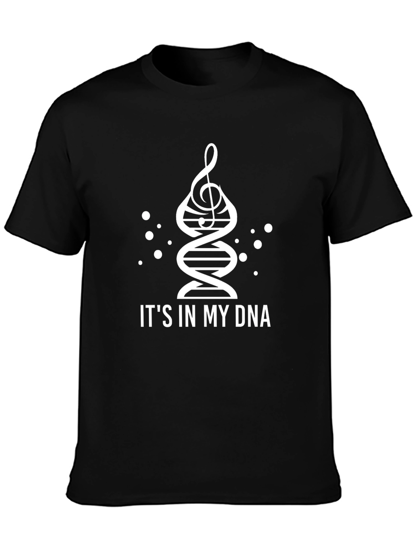 Musical DNA Graphic T-Shirt - Black