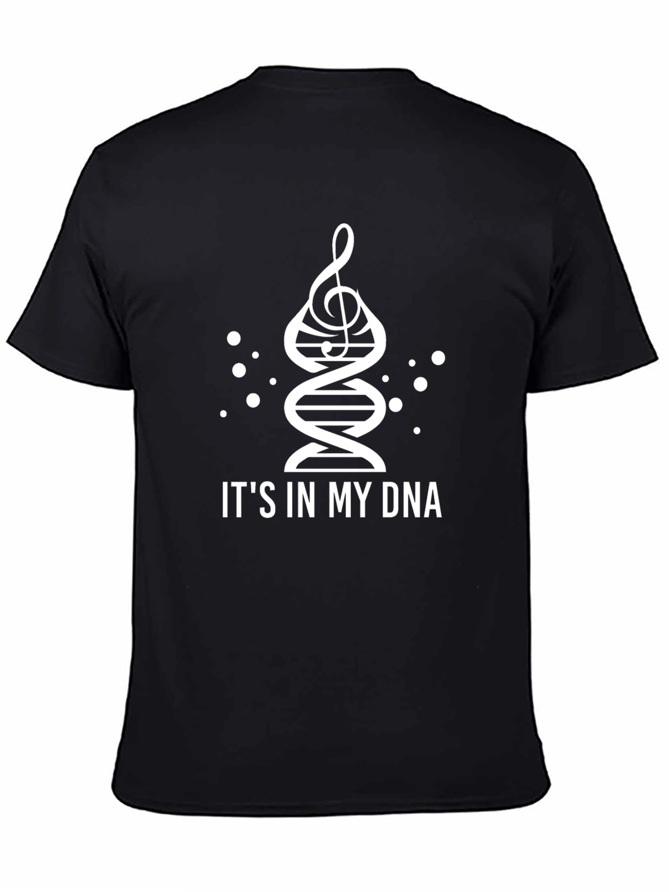 Musical DNA Graphic T-Shirt - Black