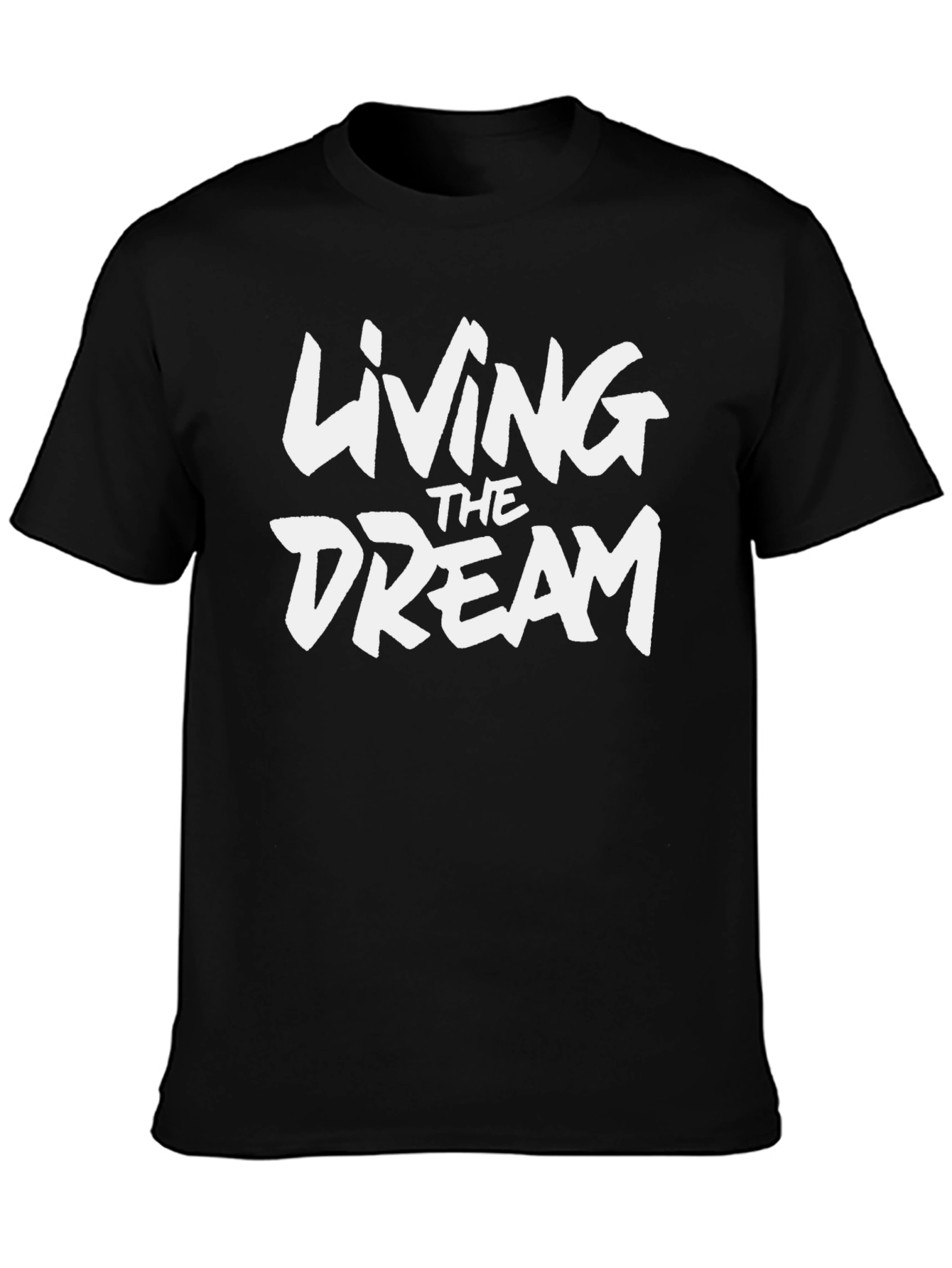 Living The Dream Graphic Black T-Shirt