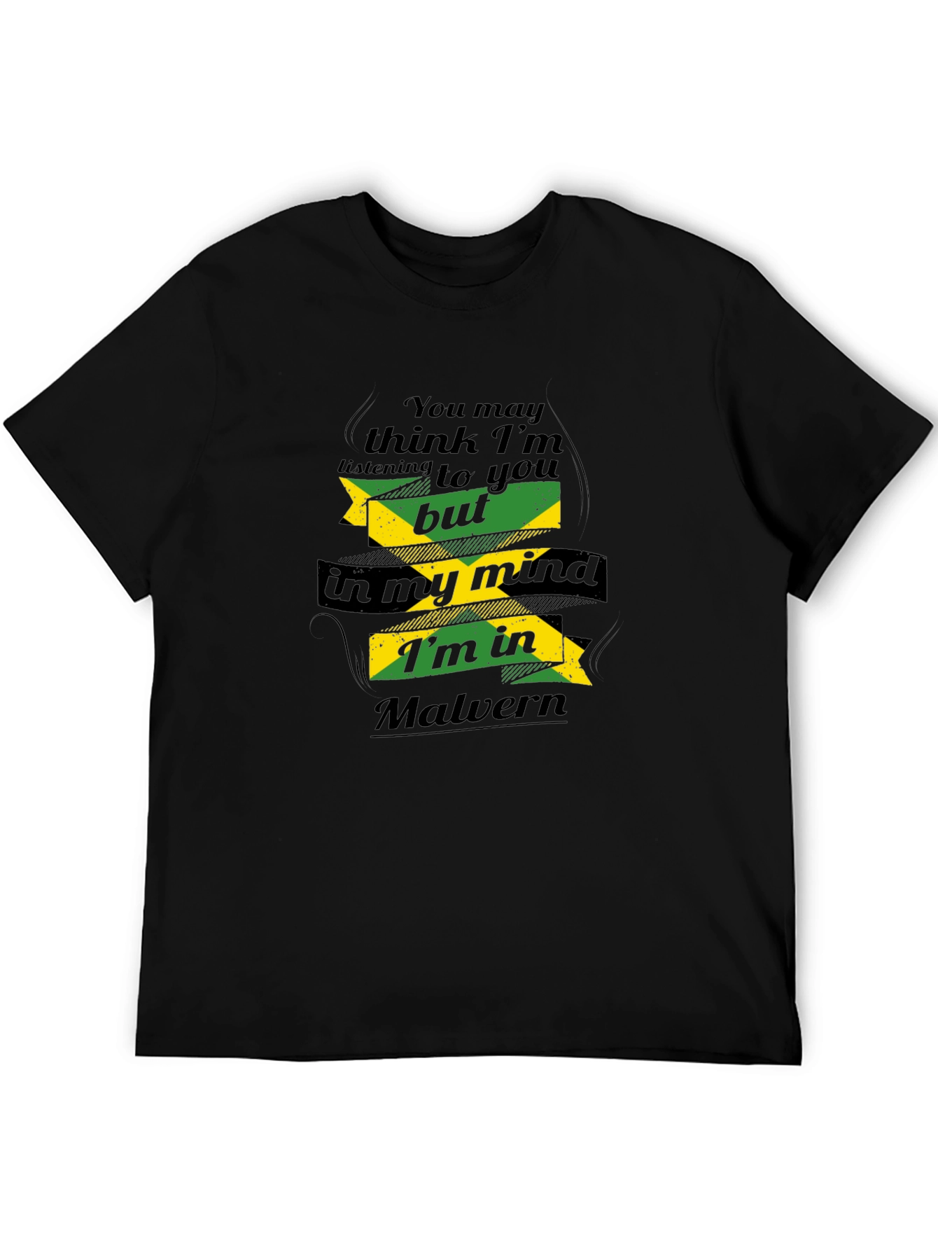 Malvern Jamaica Mind T-Shirt - Novelty Graphic Tee