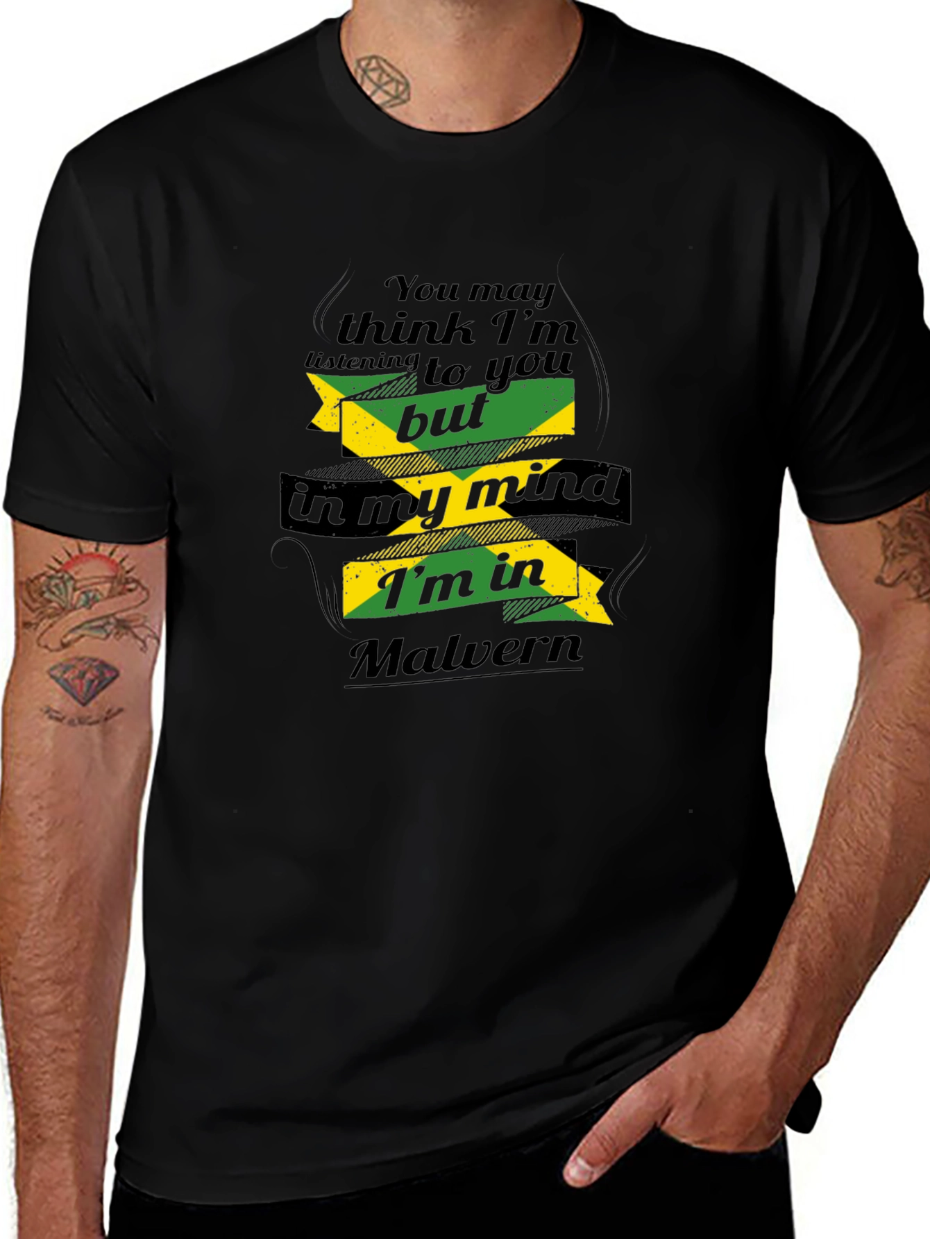 Malvern Jamaica Mind T-Shirt - Novelty Graphic Tee