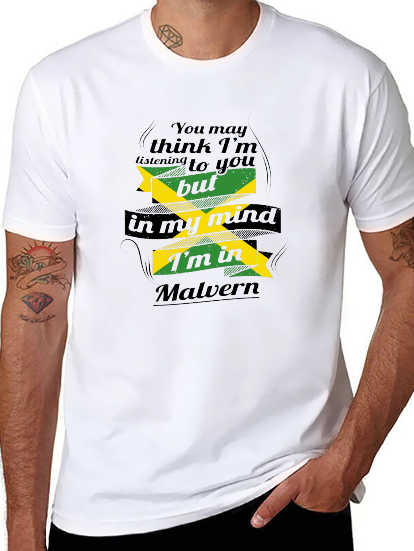 Malvern Jamaica Mind T-Shirt - Novelty Graphic Tee
