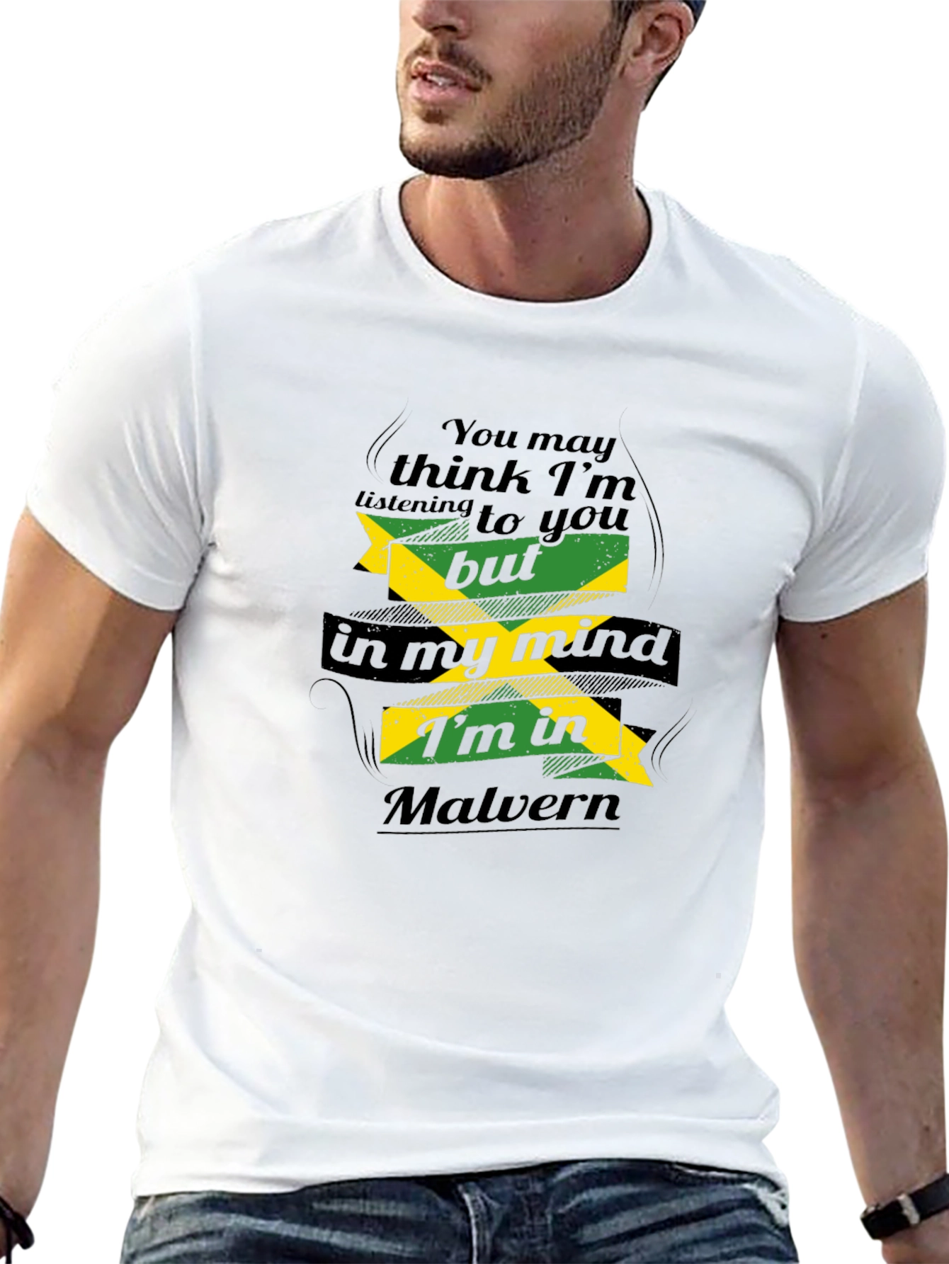 Malvern Jamaica Mind T-Shirt - Novelty Graphic Tee