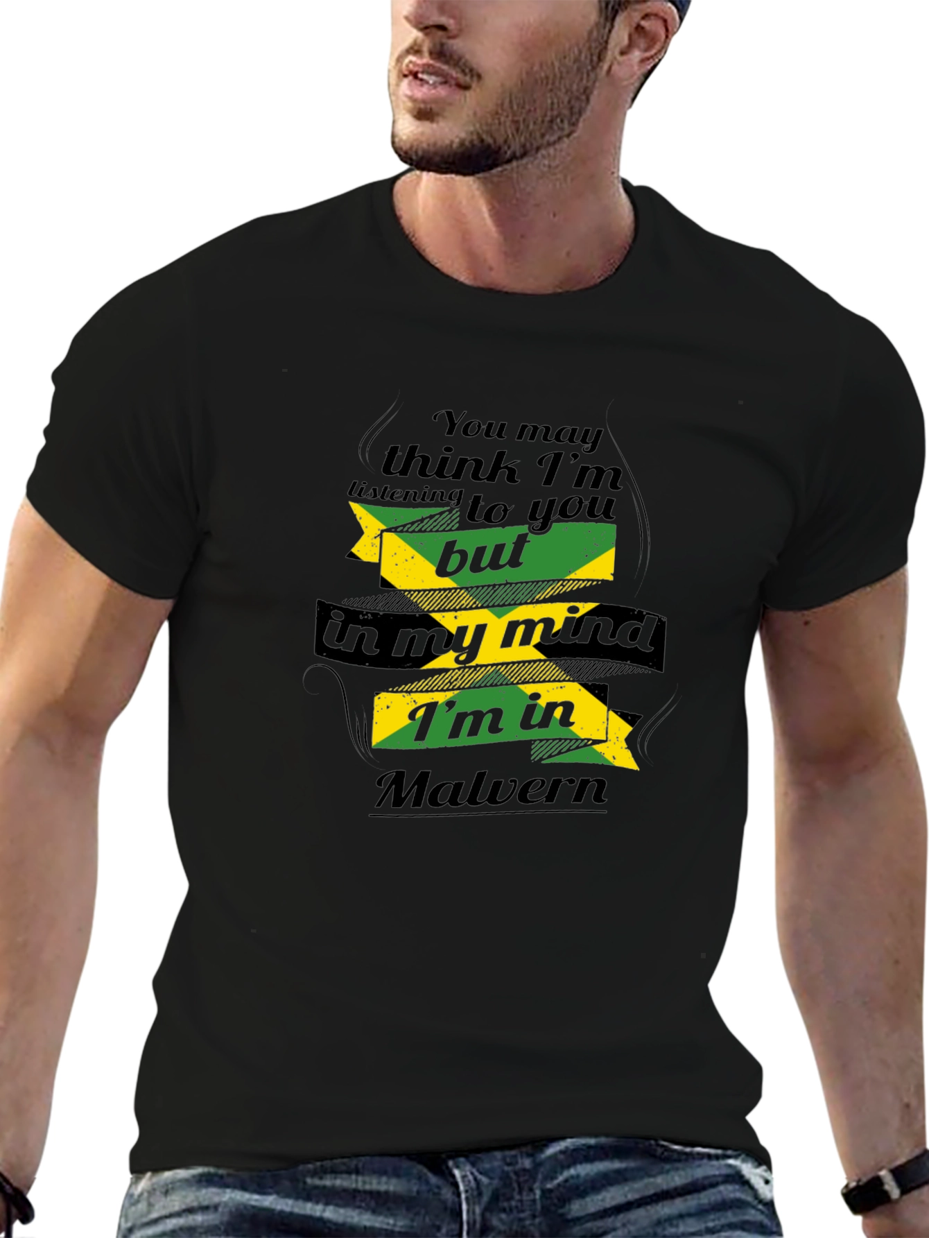 Malvern Jamaica Mind T-Shirt - Novelty Graphic Tee