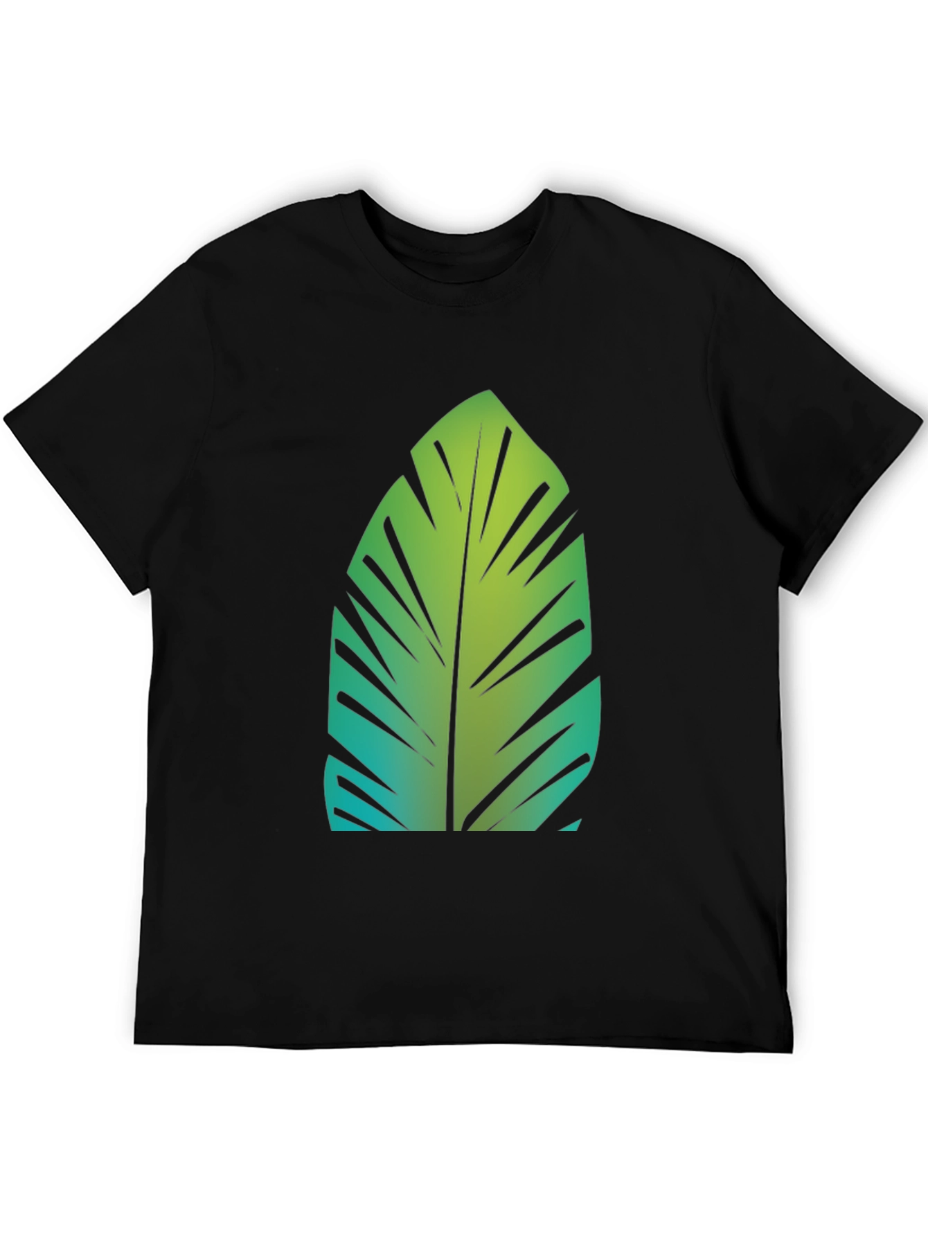 Tropical Leaf Graphic Tee - Stylish Comfort