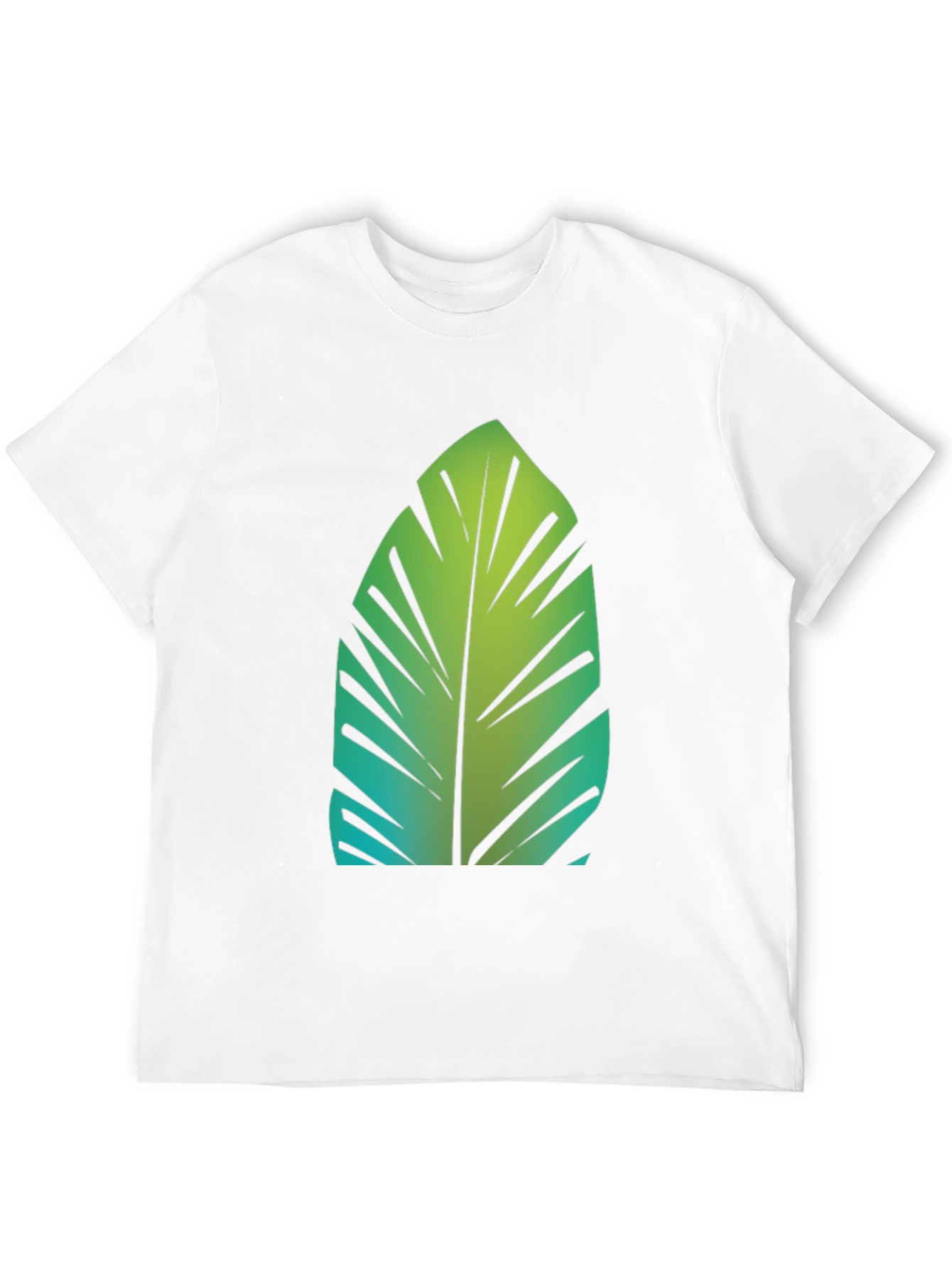 Tropical Leaf Graphic Tee - Stylish Comfort