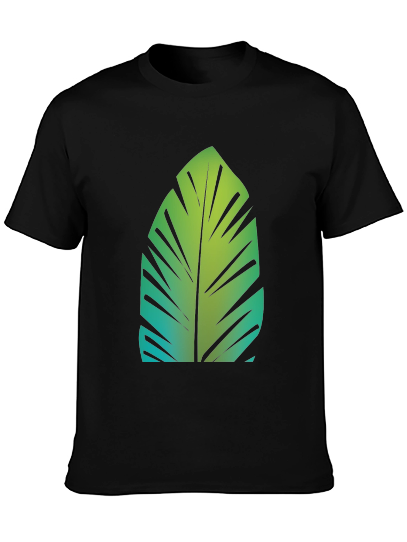 Tropical Leaf Graphic Tee - Stylish Comfort