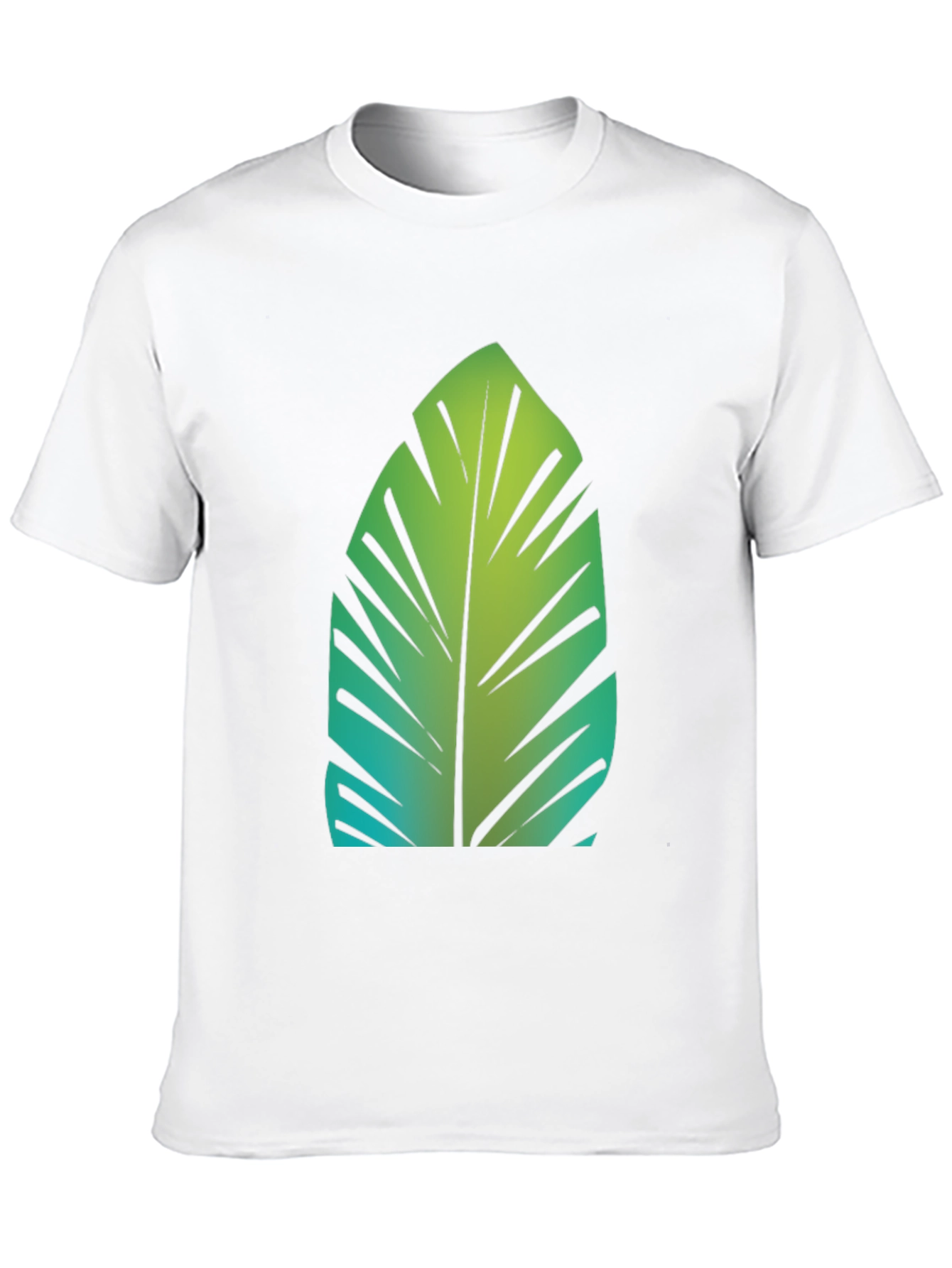 Tropical Leaf Graphic Tee - Stylish Comfort