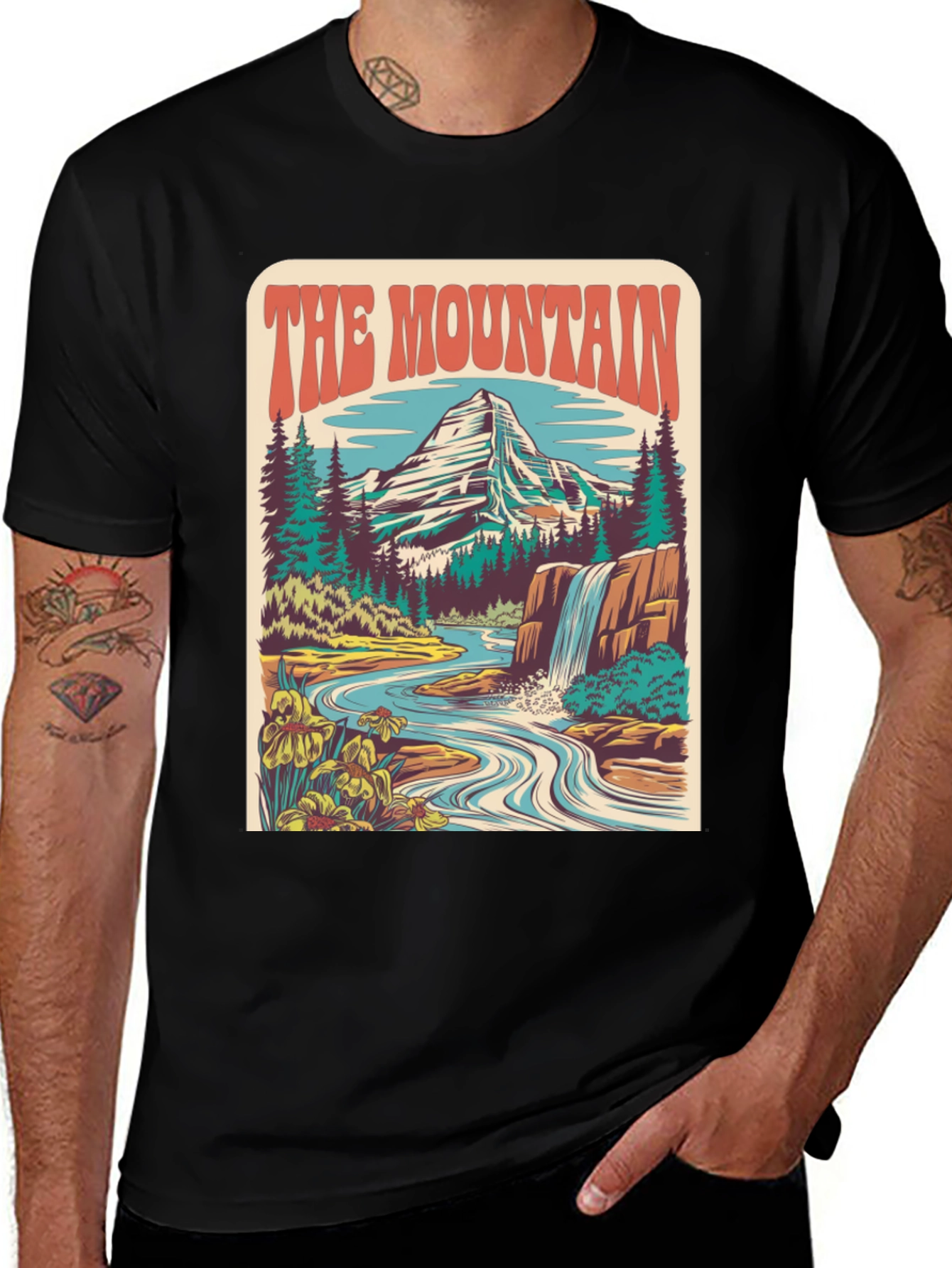 The Mountain Graphic Tee - Nature Lovers T-Shirt