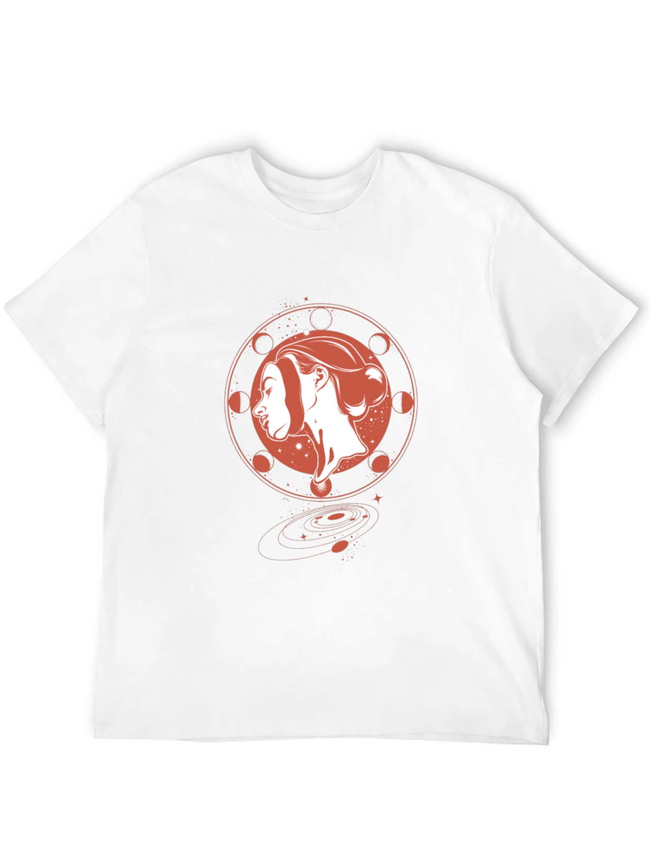 Celestial Woman Graphic Black T-Shirt