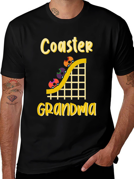 Coaster Grandma Black T-Shirt
