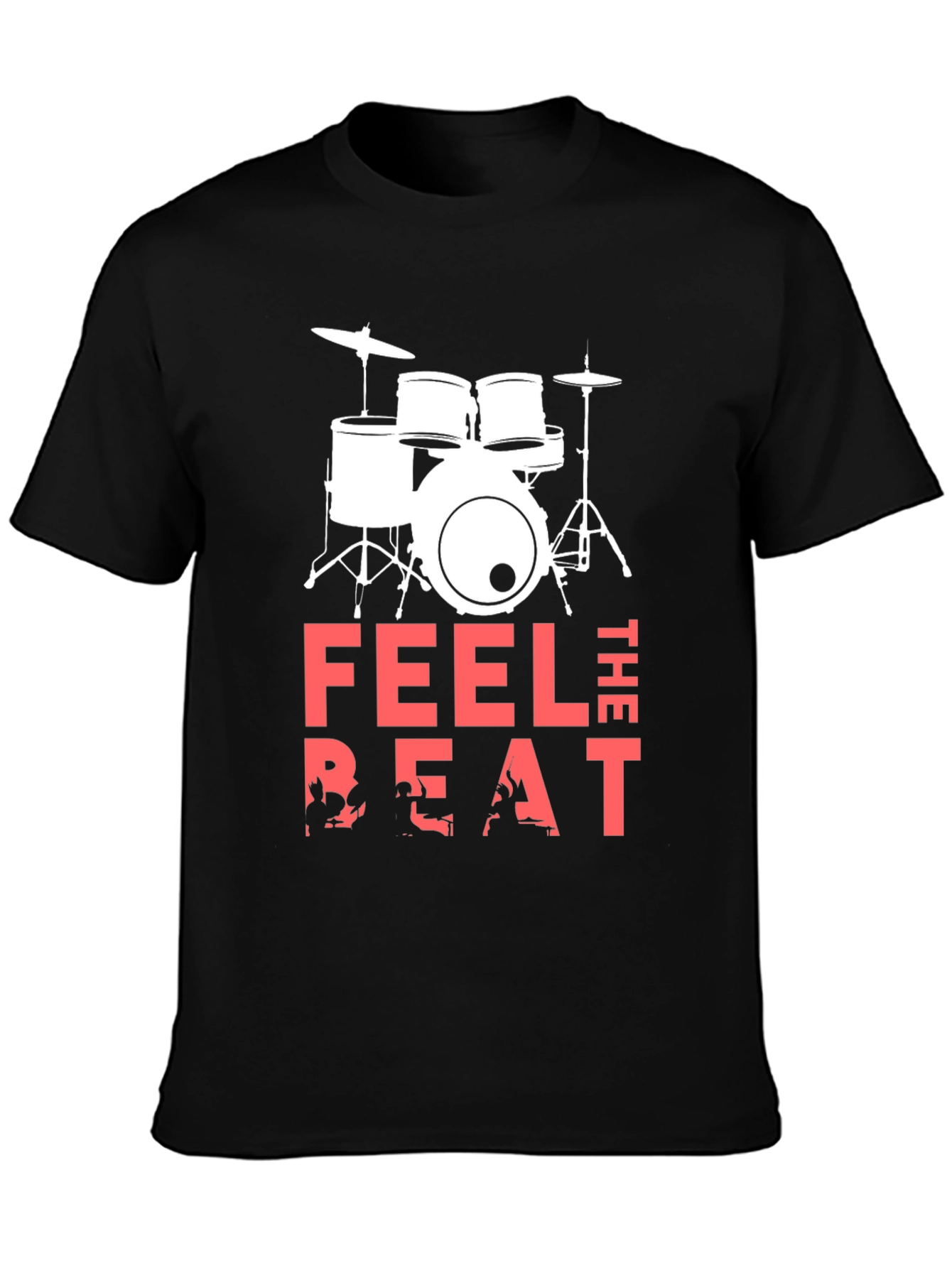 Feel the Beat Drum Kit Graphic T-Shirt