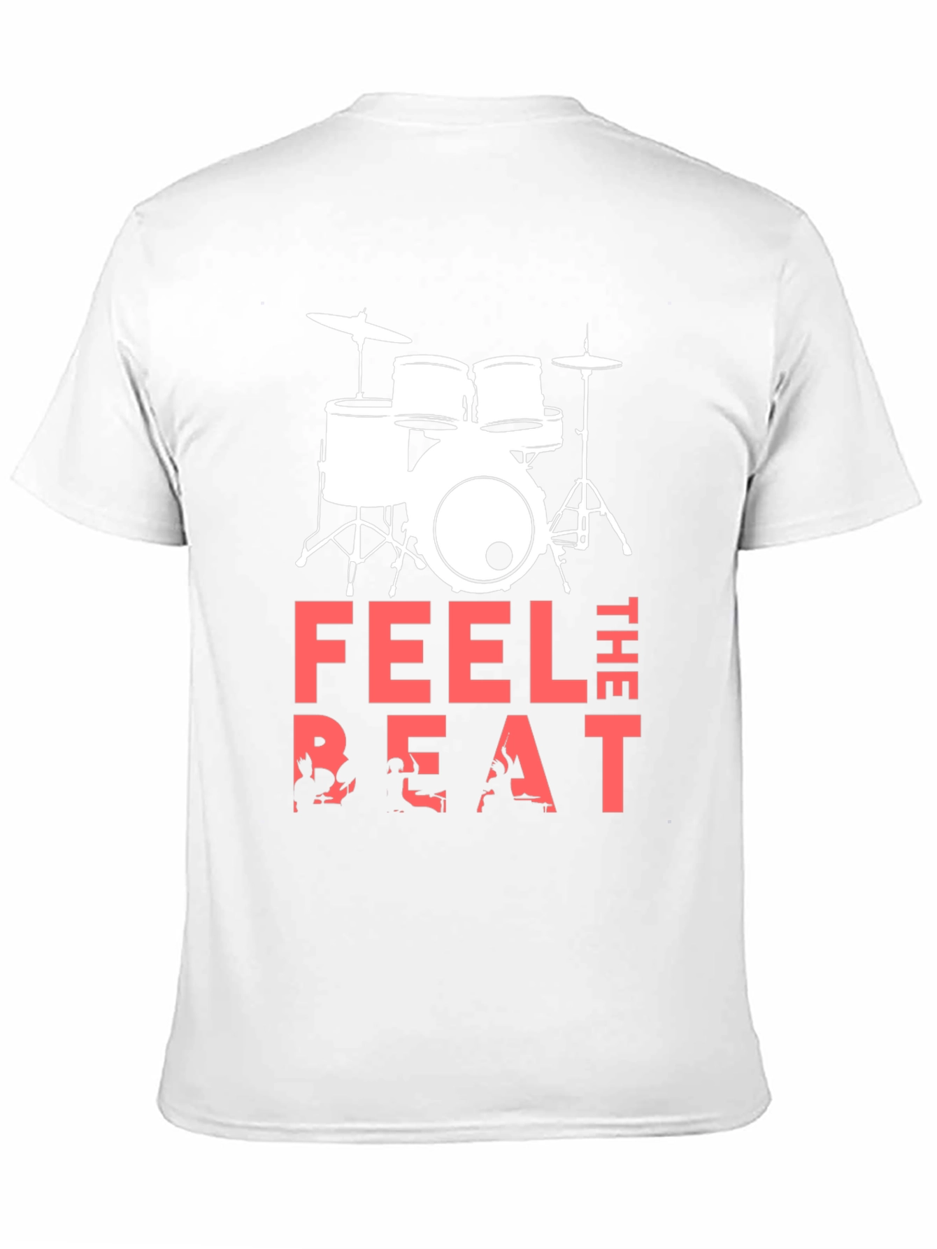 Feel the Beat Drum Kit Graphic T-Shirt