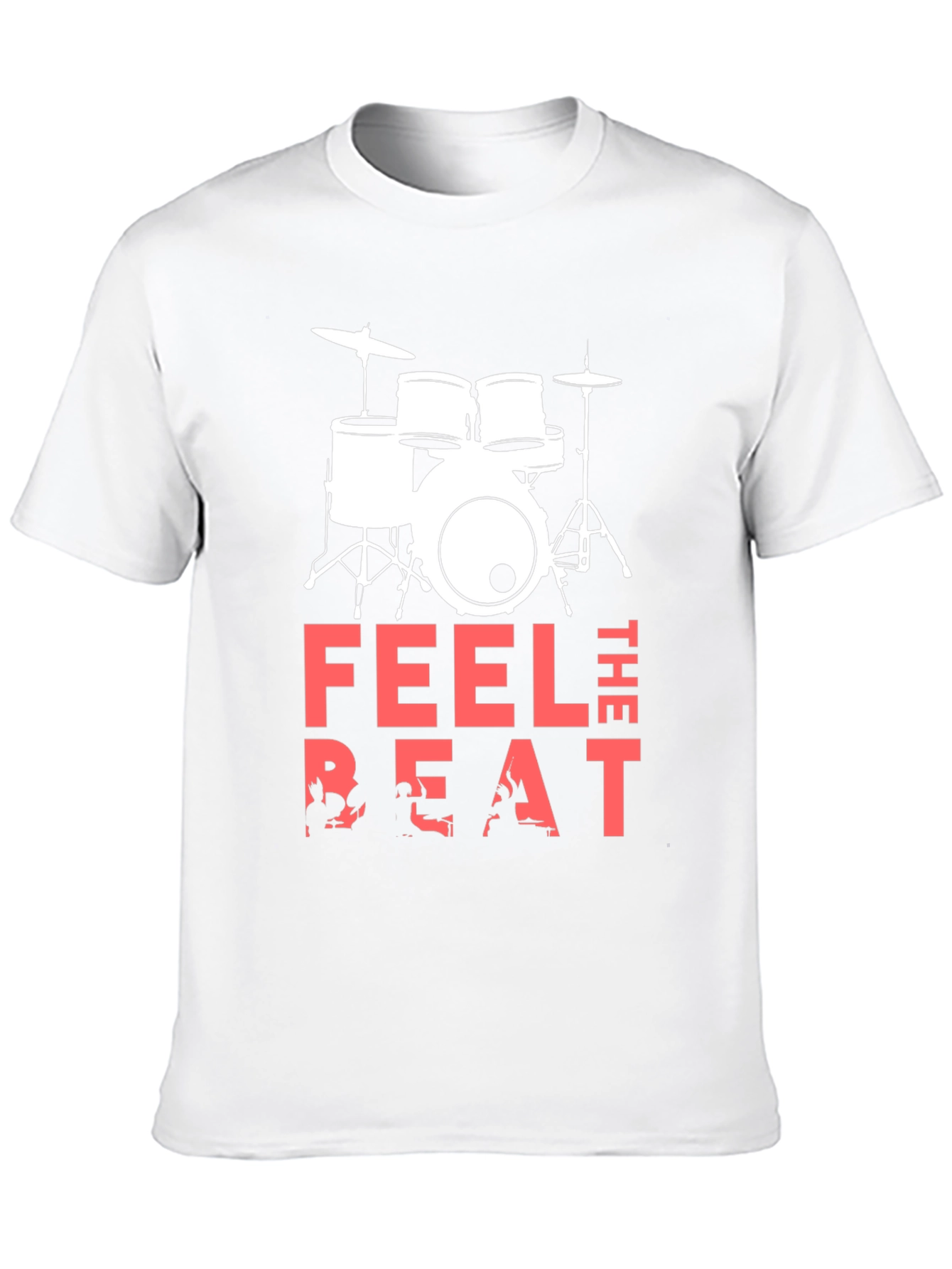 Feel the Beat Drum Kit Graphic T-Shirt