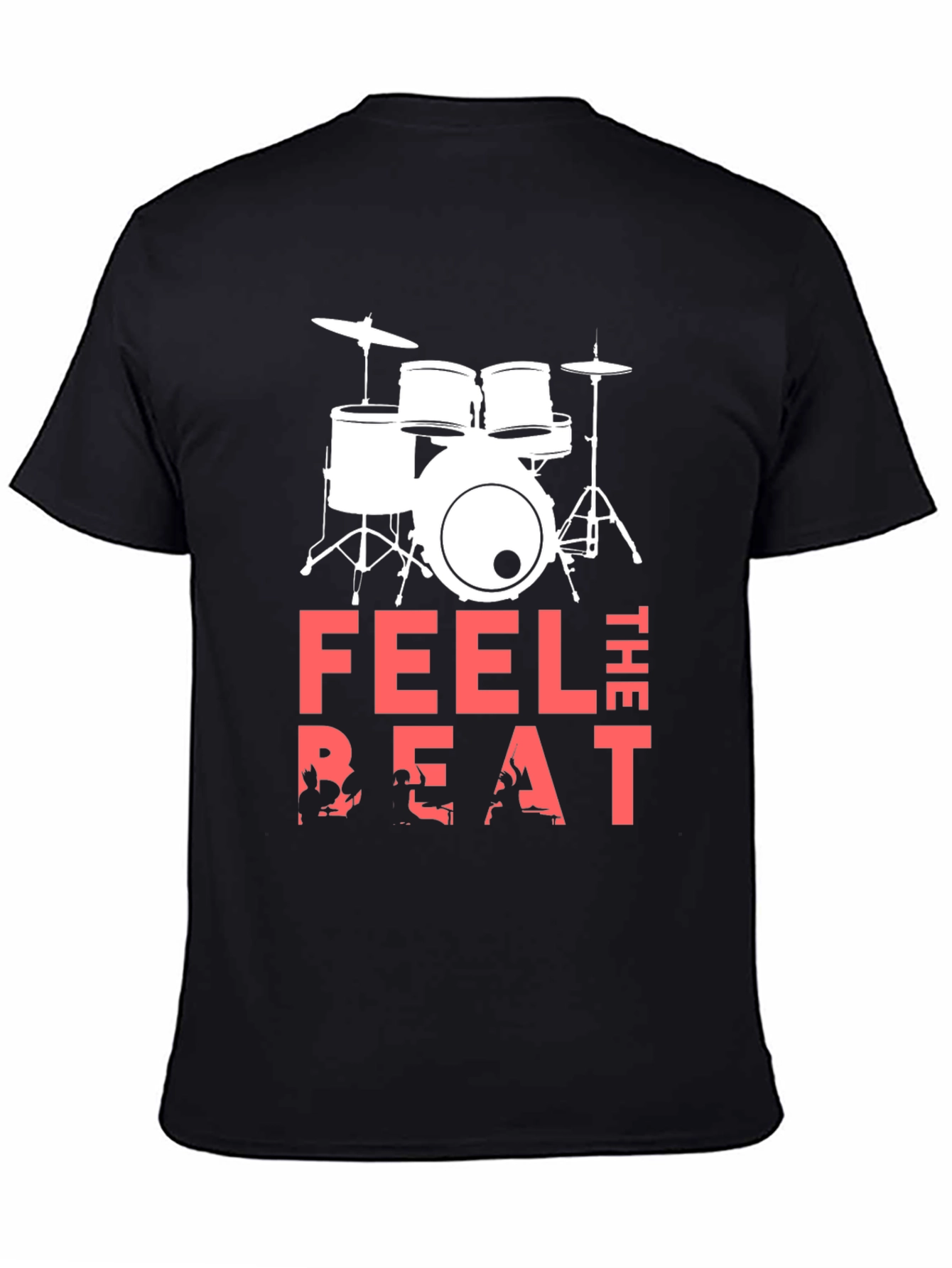 Feel the Beat Drum Kit Graphic T-Shirt