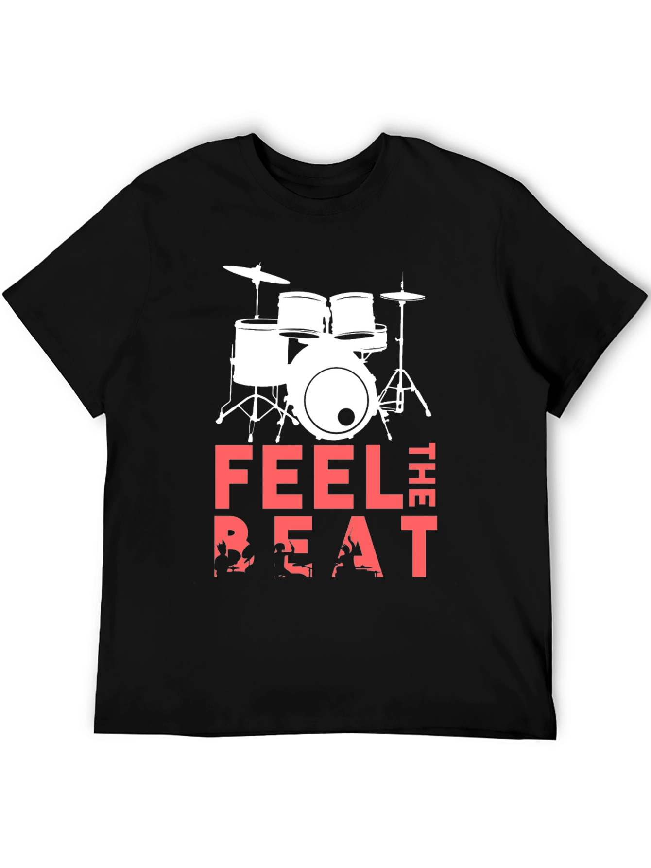 Feel the Beat Drum Kit Graphic T-Shirt