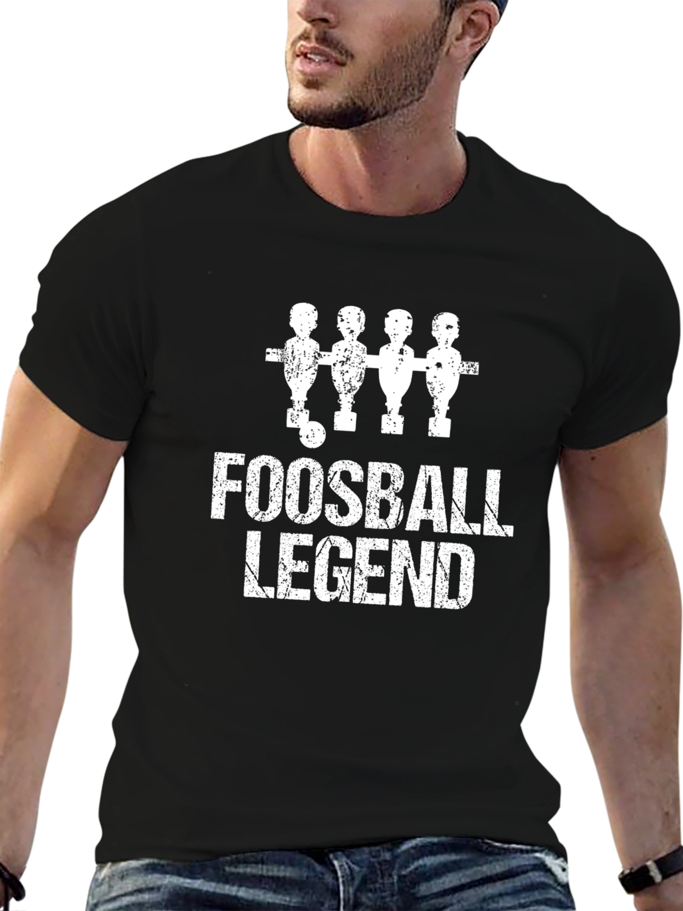 Foosball Legend Graphic Tee - Black