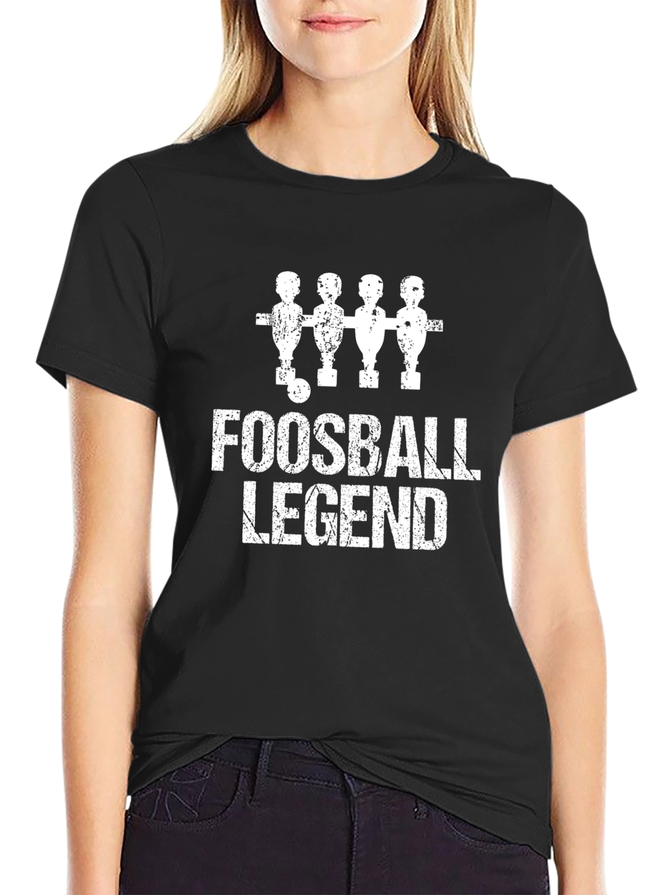 Foosball Legend Graphic Tee - Black