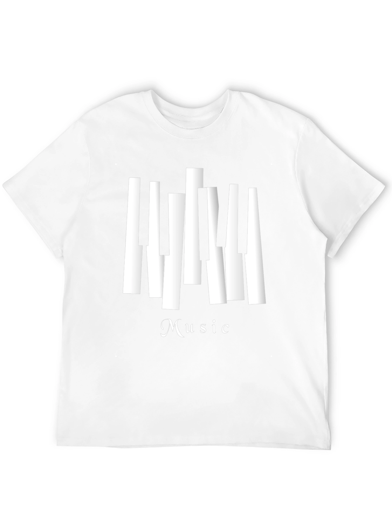 Music T-Shirt - Piano Keys Design
