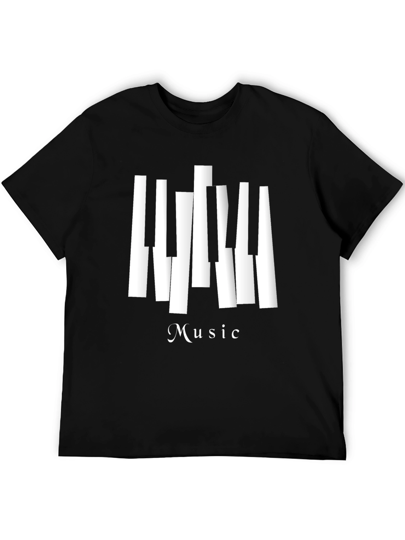 Music T-Shirt - Piano Keys Design