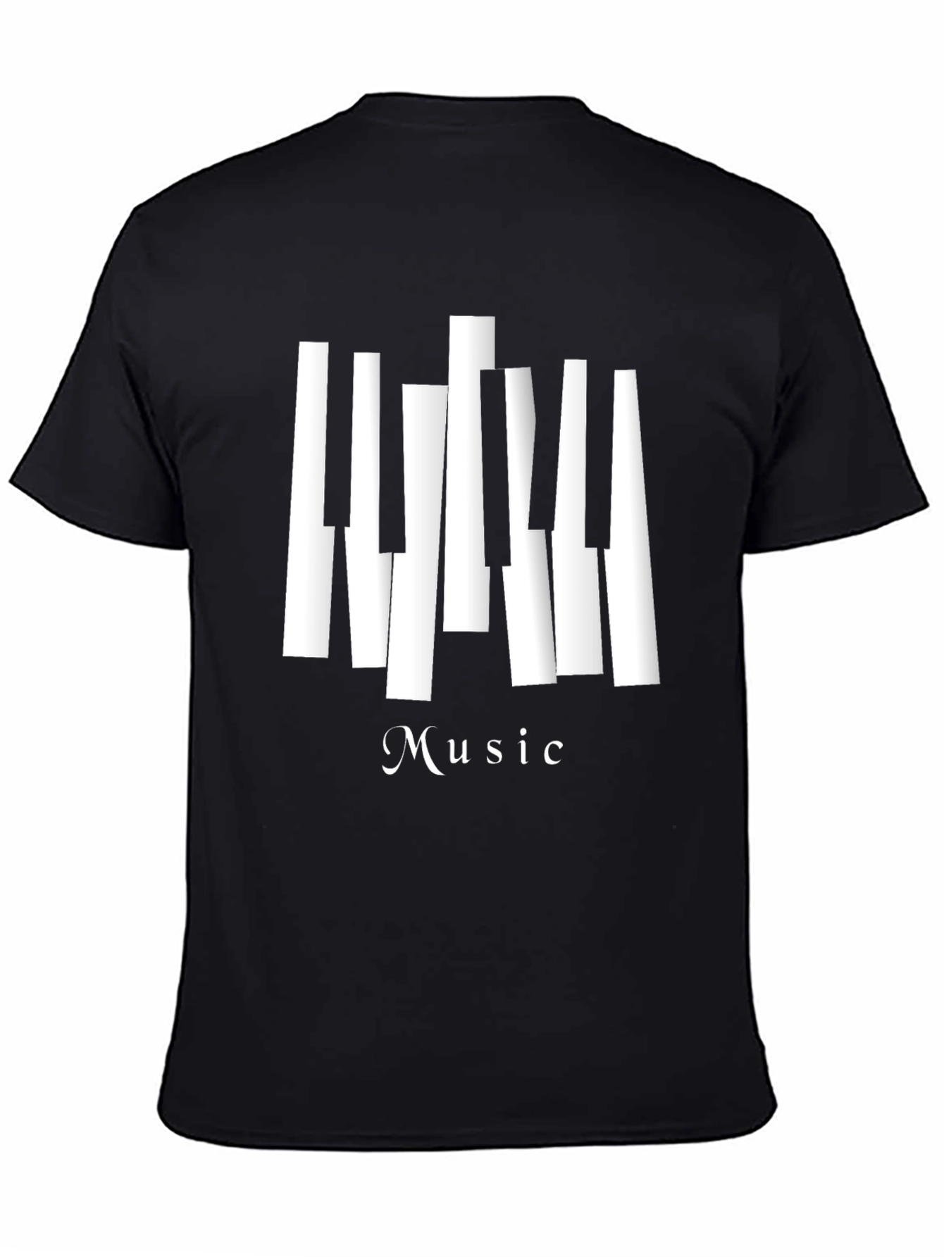 Music T-Shirt - Piano Keys Design