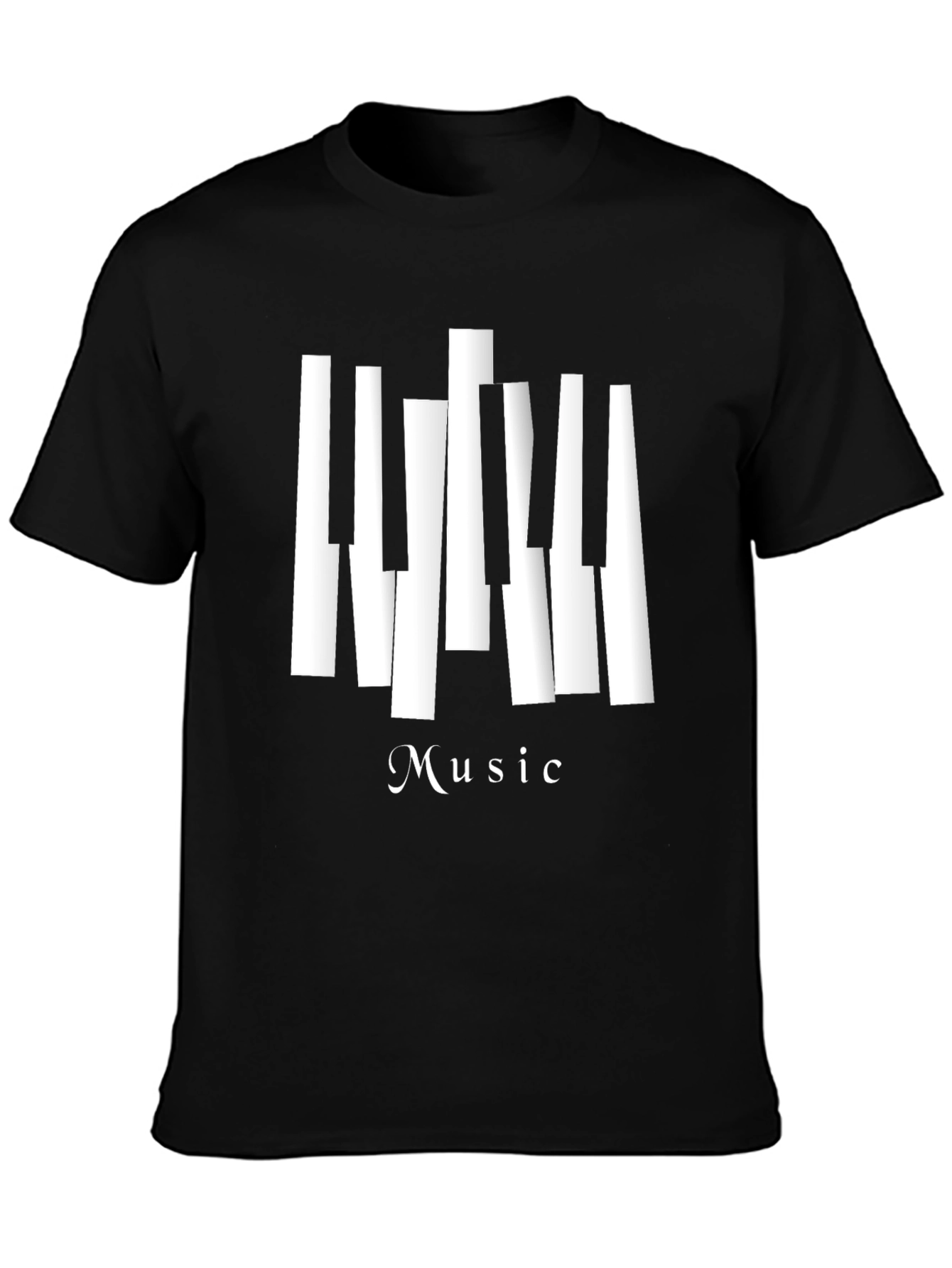 Music T-Shirt - Piano Keys Design