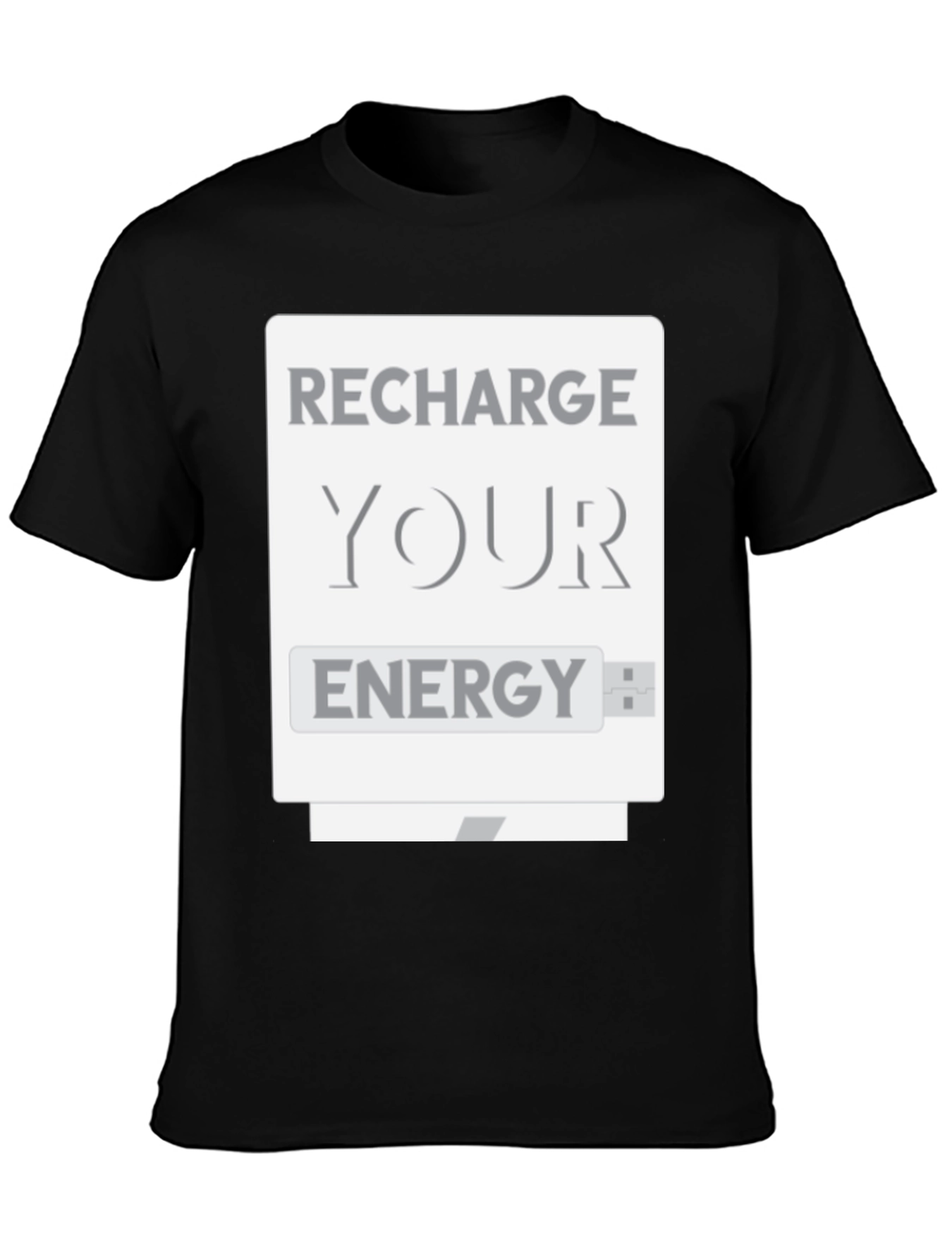 Recharge Your Energy T-Shirt - USB Design