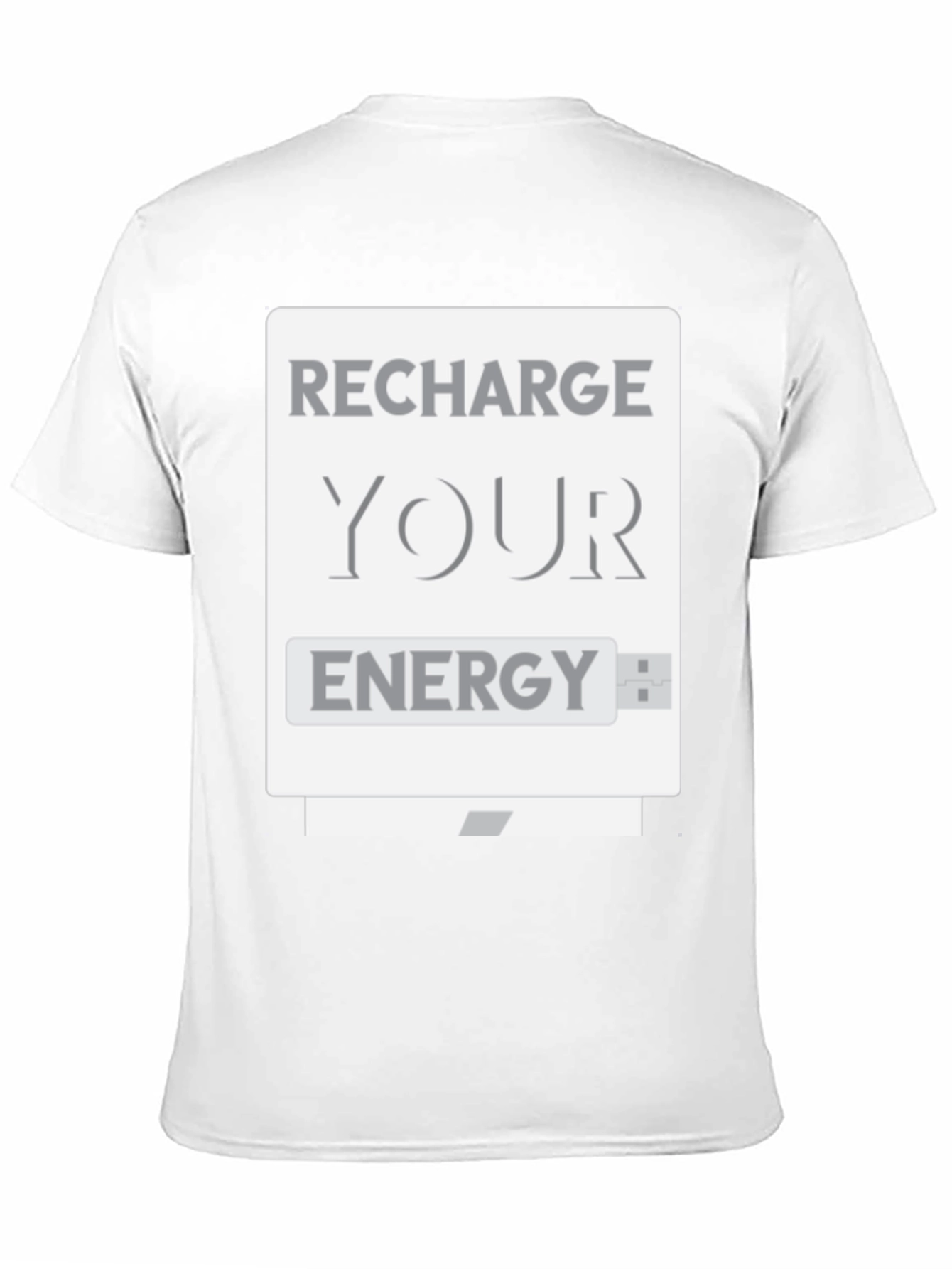 Recharge Your Energy T-Shirt - USB Design