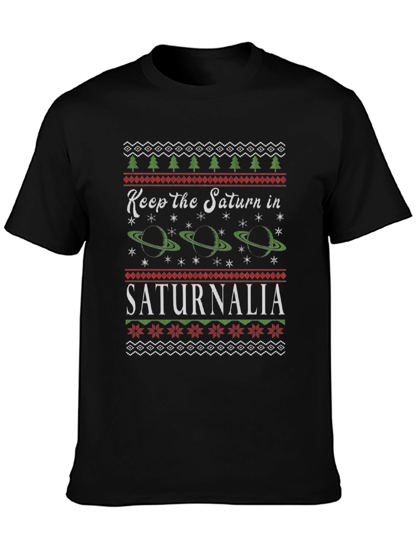 Saturnalia Ugly Christmas Sweater T-Shirt
