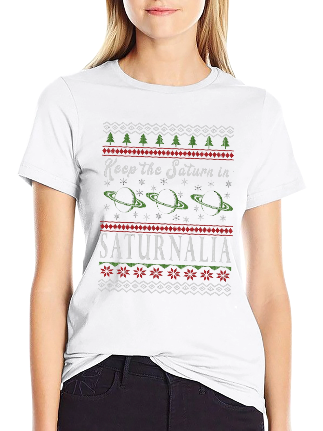 Saturnalia Ugly Christmas Sweater T-Shirt