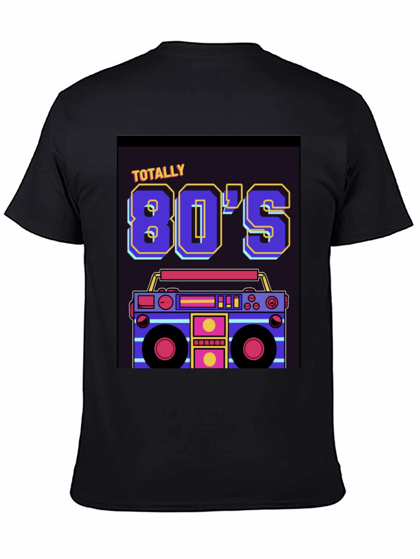 Totally 80s Retro Boombox Graphic T-Shirt