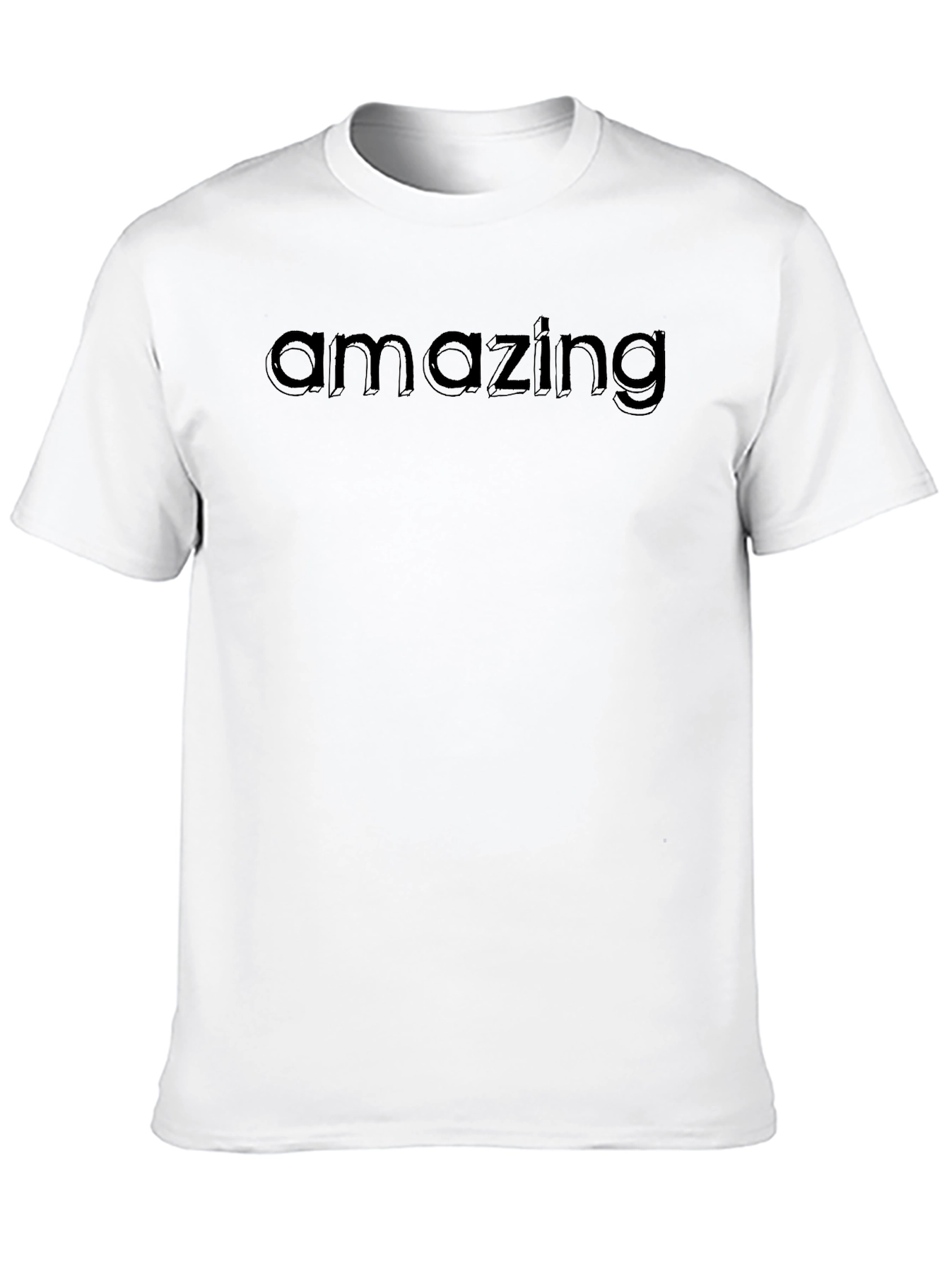 Amazing Graphic Print Crew Neck T-Shirt