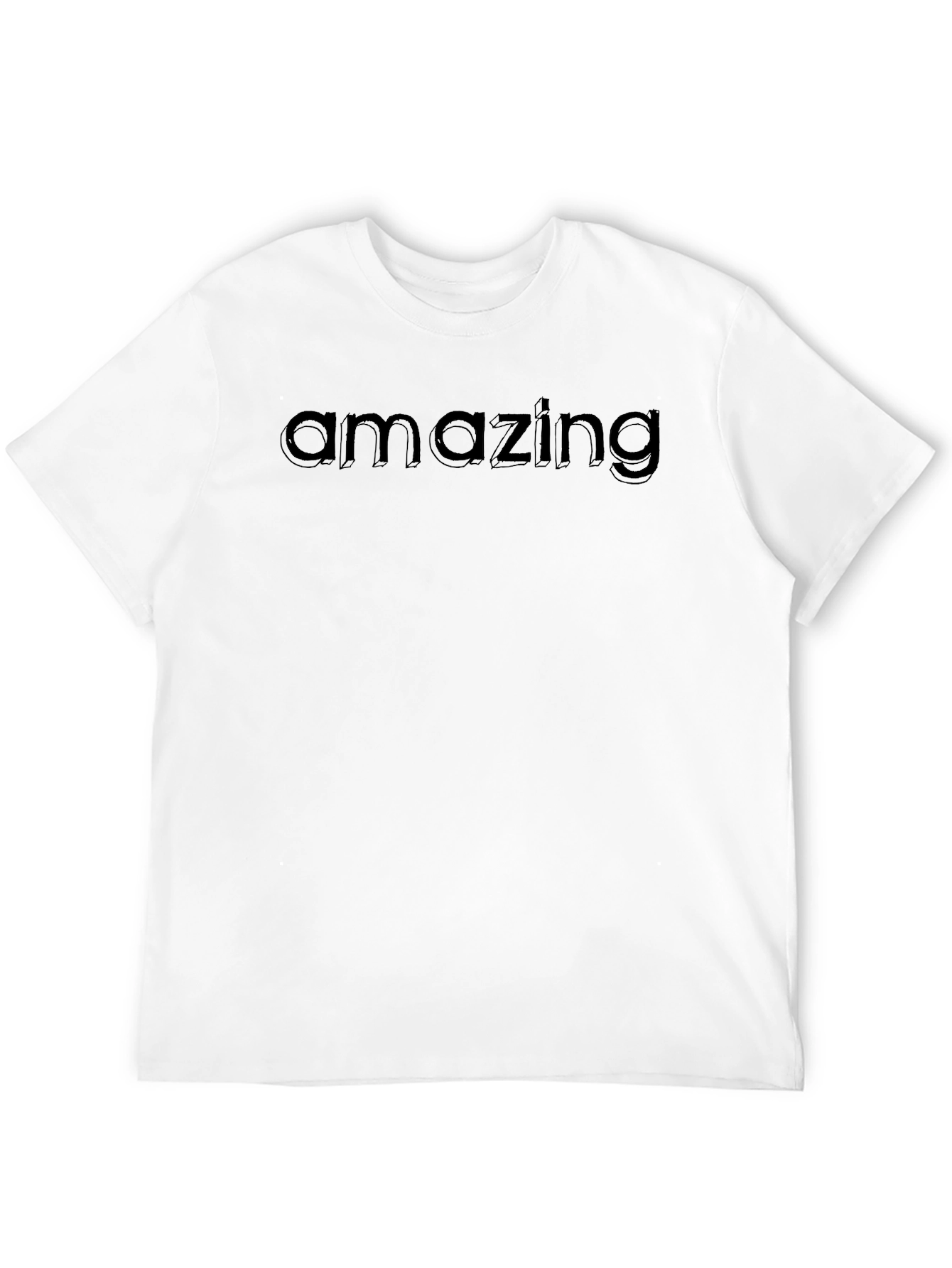 Amazing Graphic Print Crew Neck T-Shirt