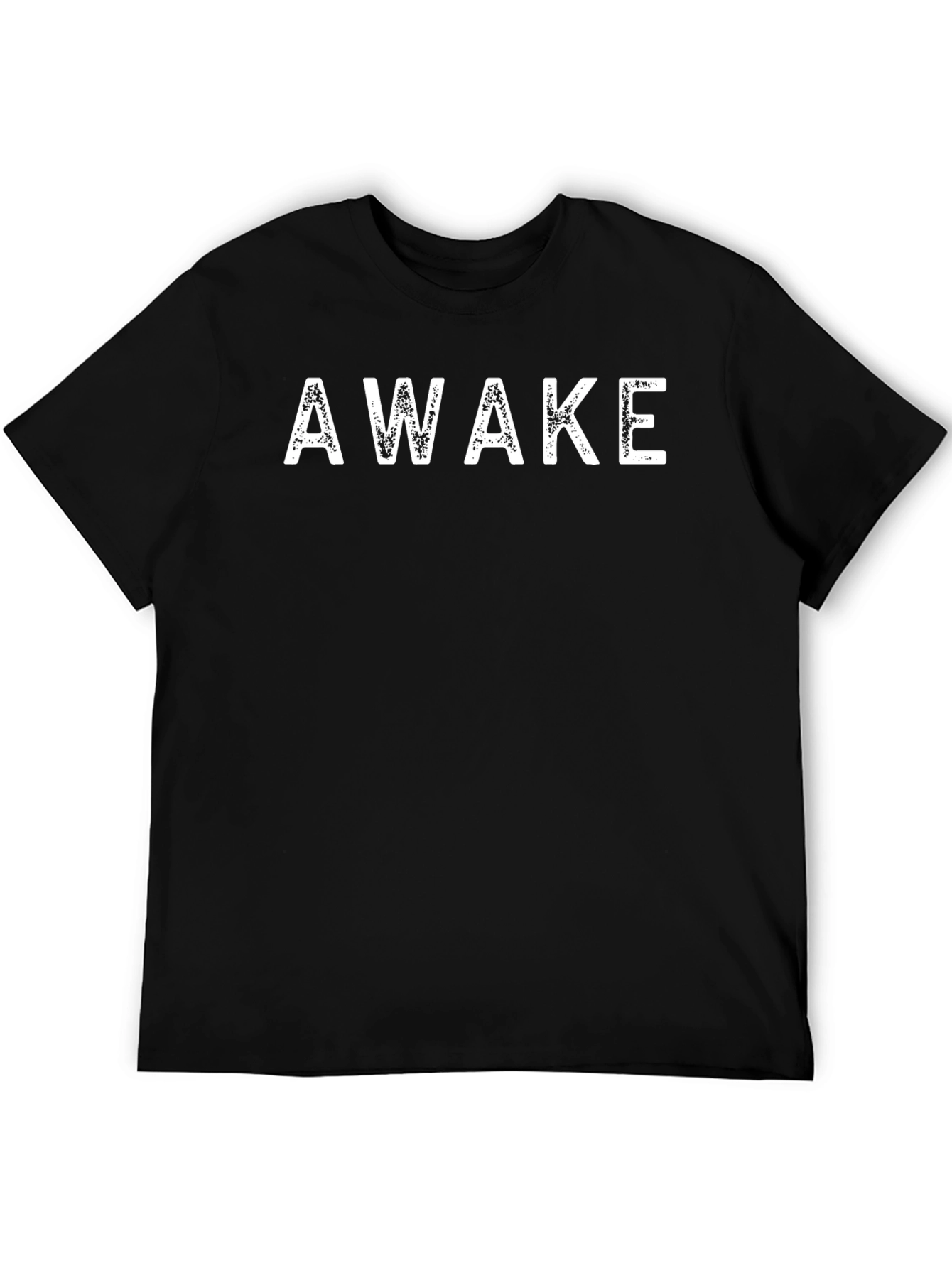 Awake Black T-Shirt - Stylish Graphic Tee