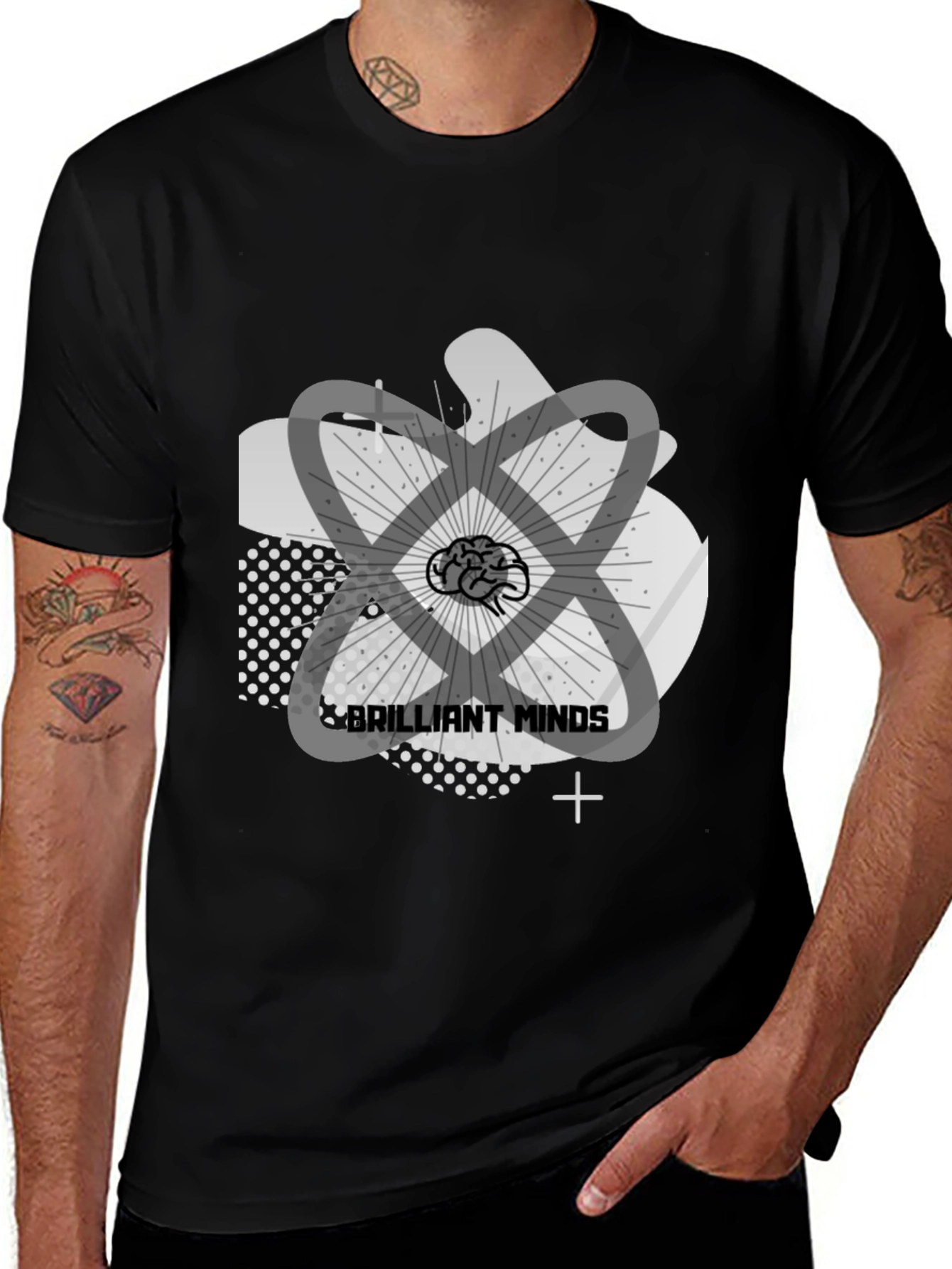 Brilliant Minds Graphic Tee - Smart Casual Fashion