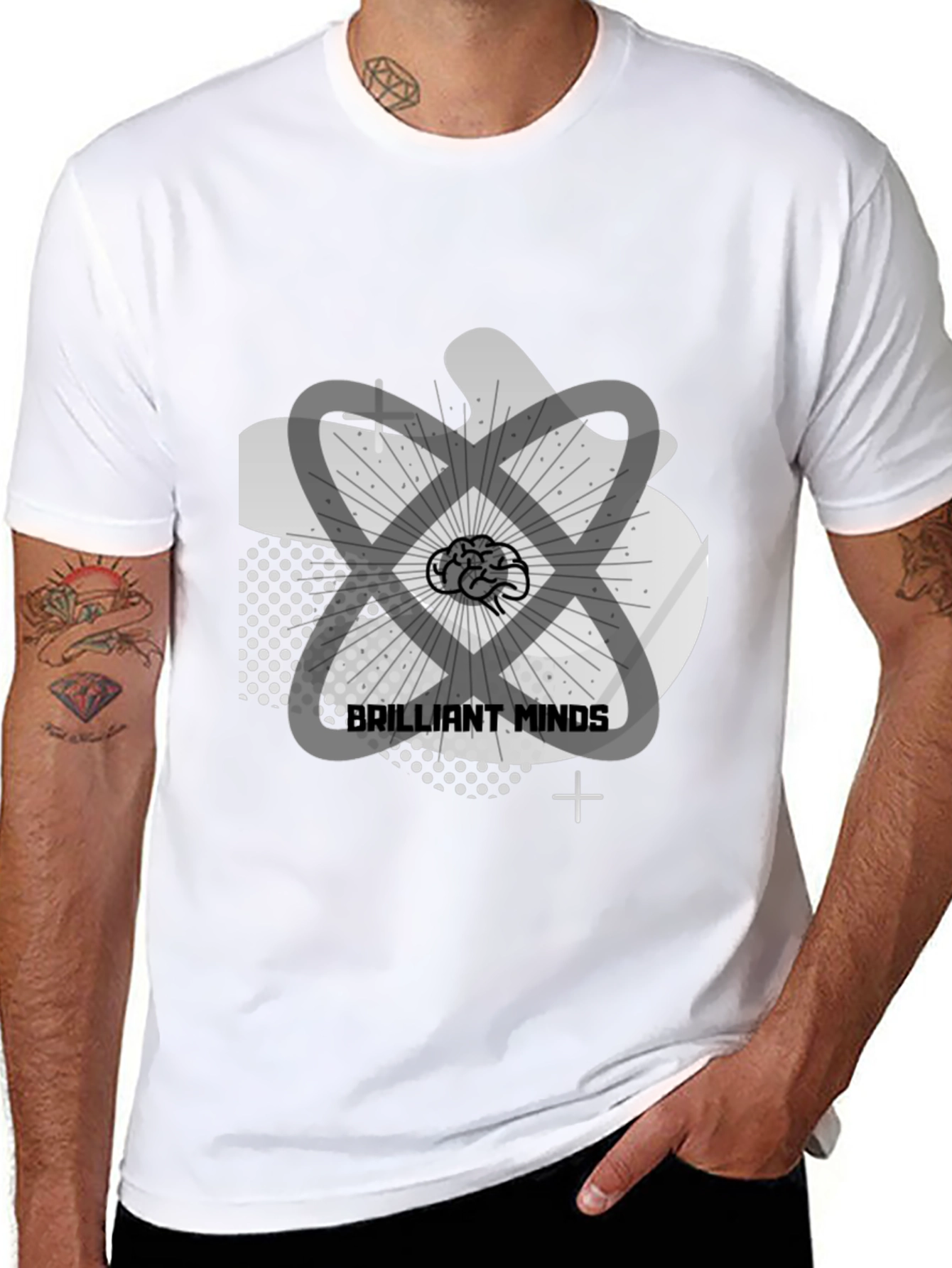Brilliant Minds Graphic Tee - Smart Casual Fashion