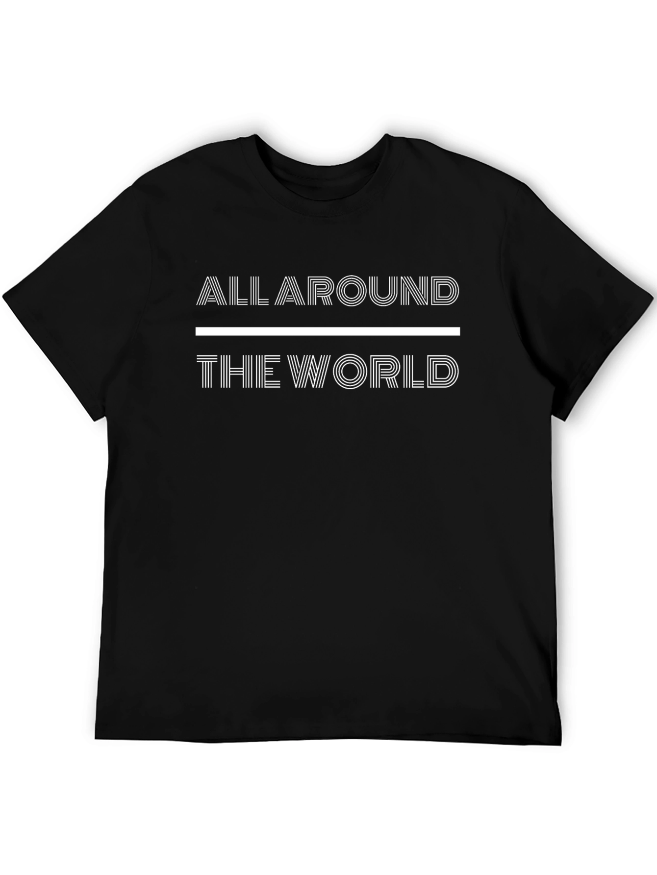 All Around The World Graphic Tee - Black