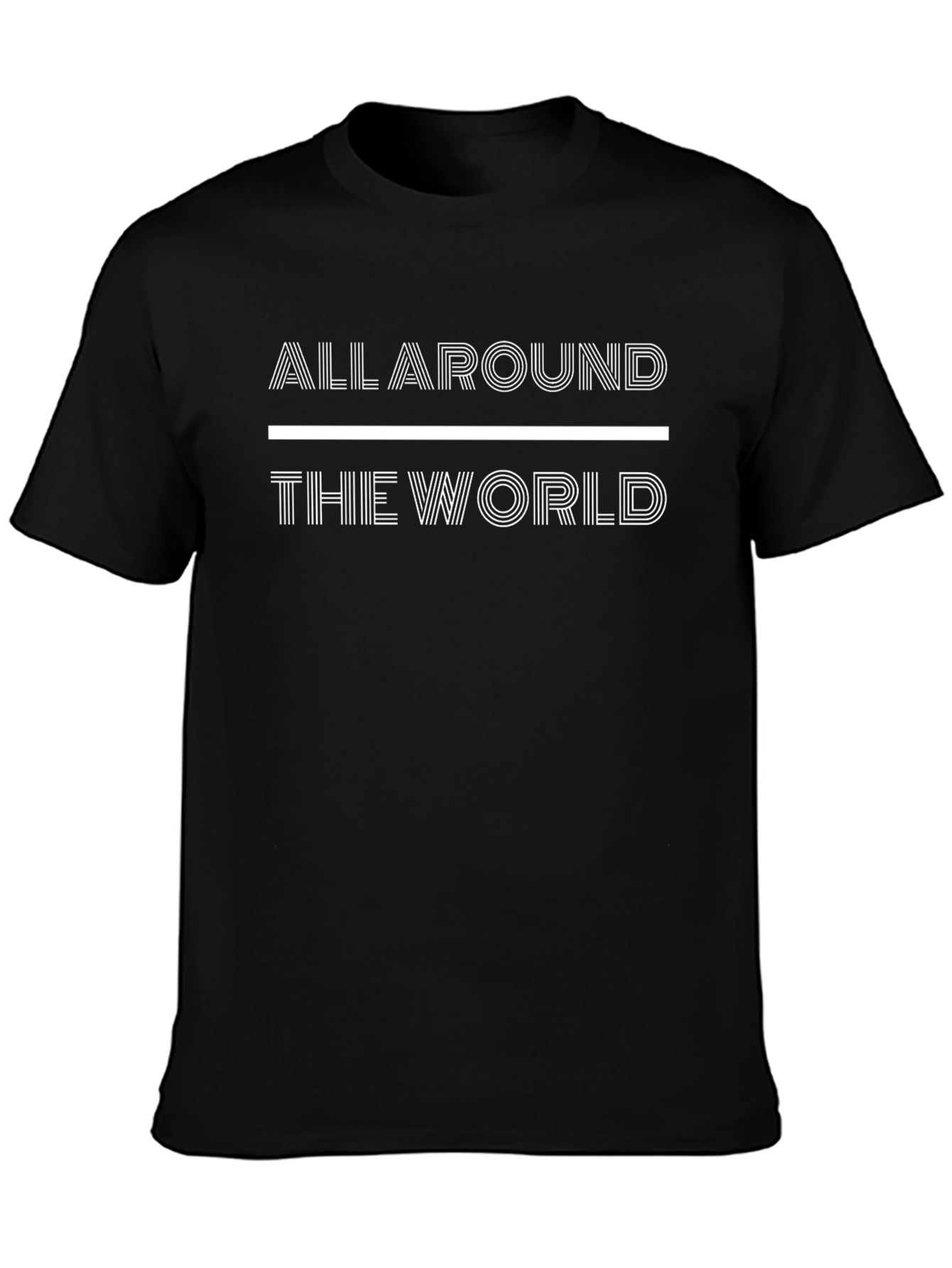 All Around The World Graphic Tee - Black
