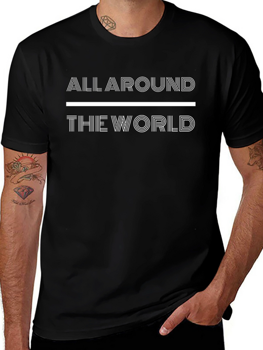 All Around The World Graphic Tee - Black