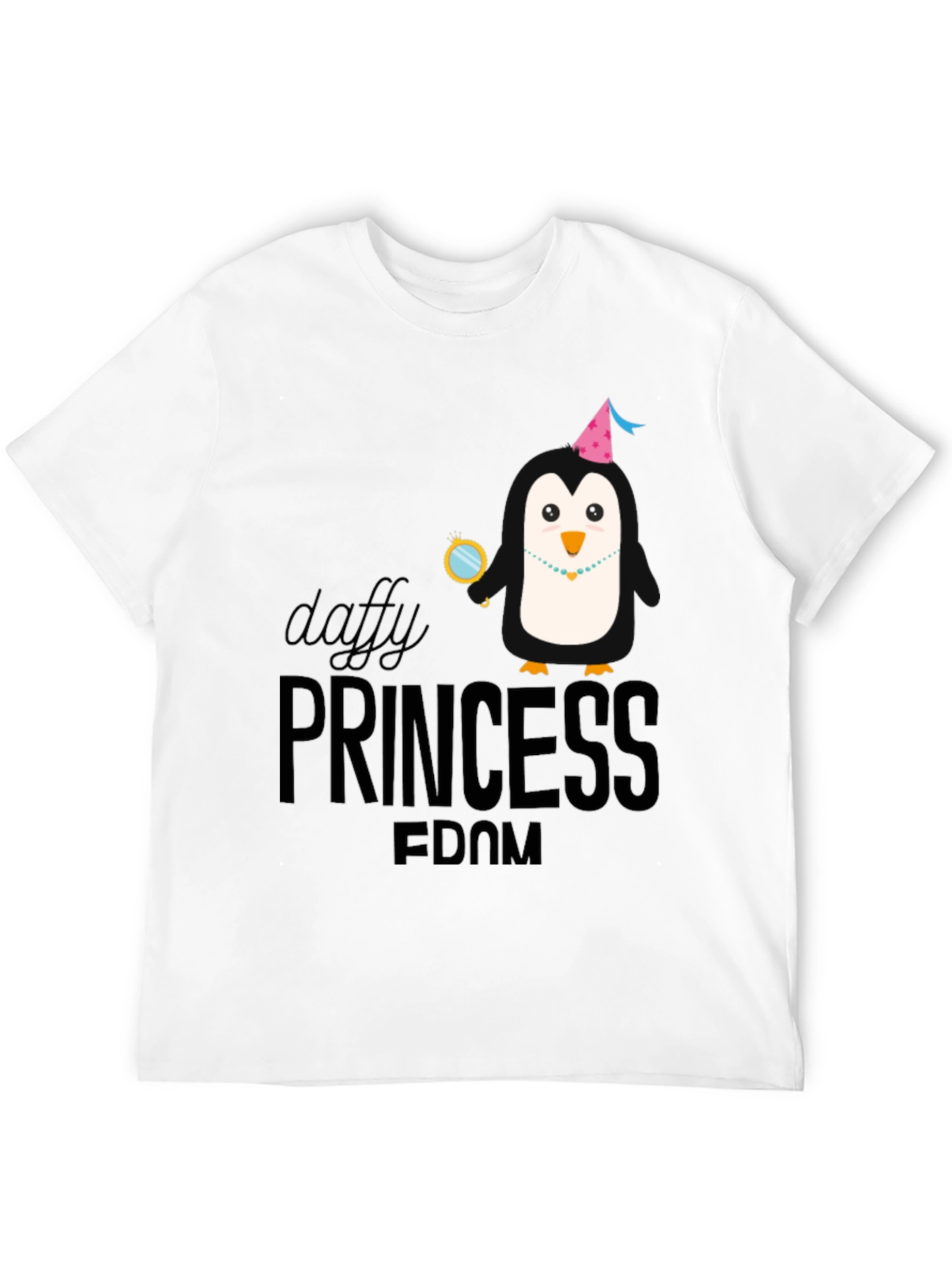 Daffy Princess Penguin T-Shirt Black