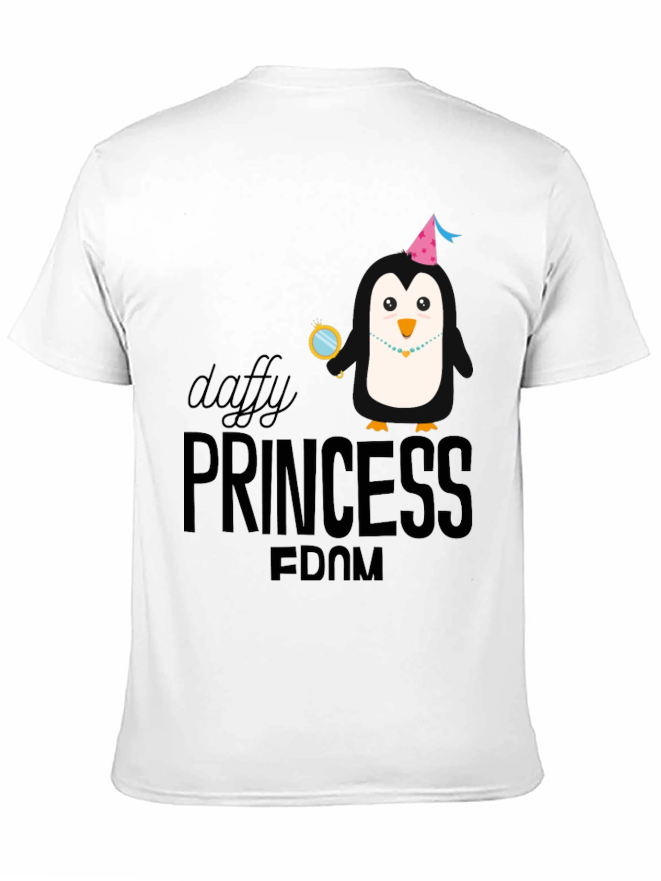 Daffy Princess Penguin T-Shirt Black