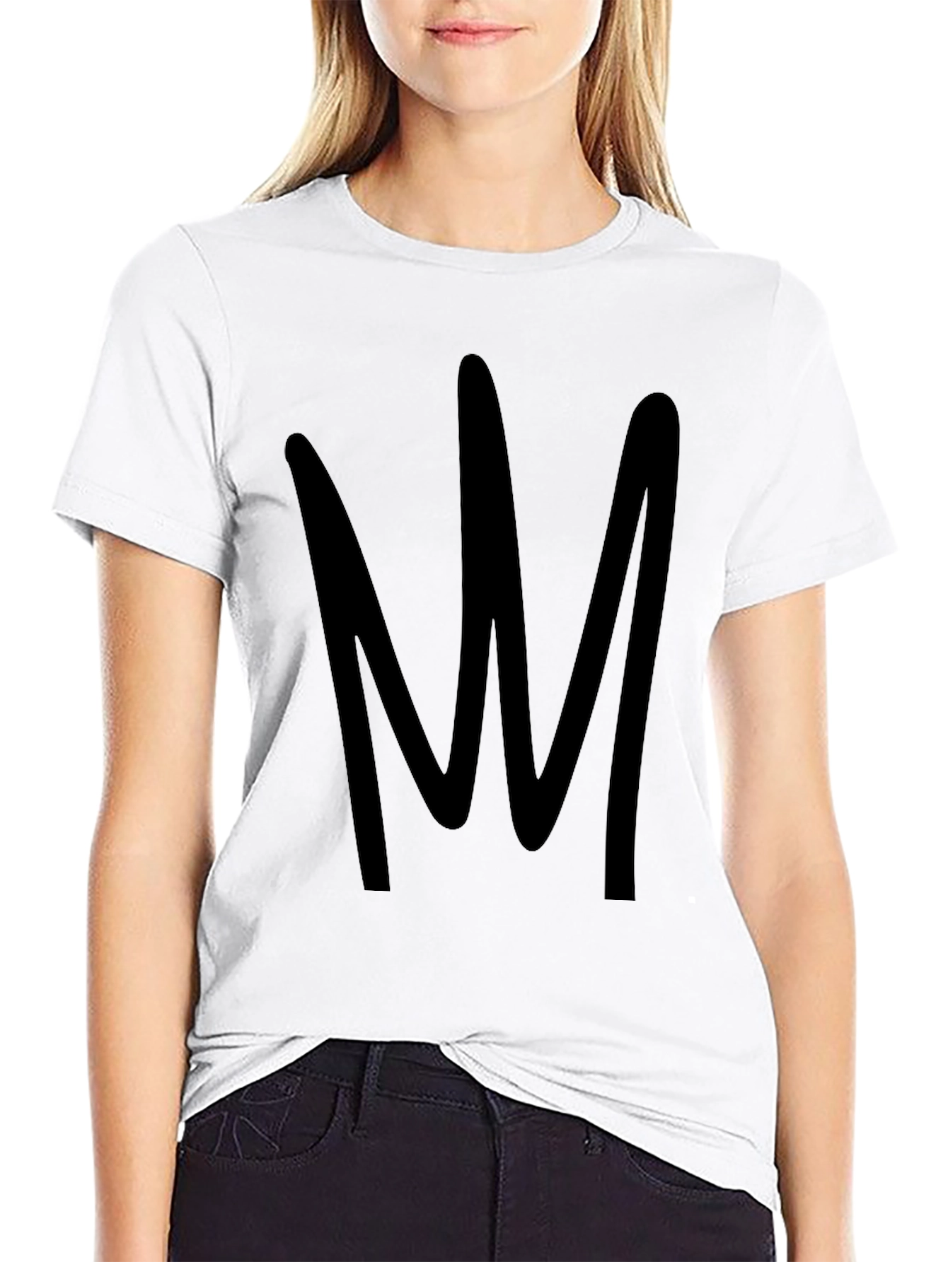 Modern Black Graphic Tee - Abstract Design