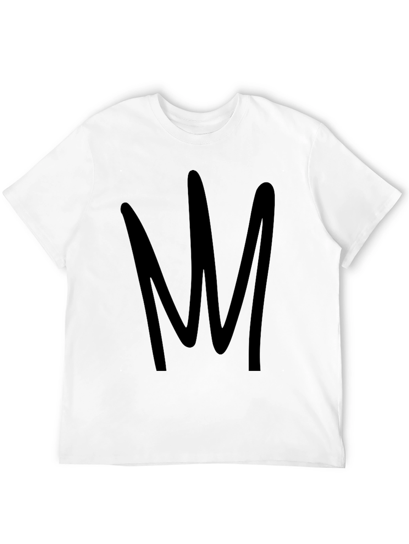 Modern Black Graphic Tee - Abstract Design
