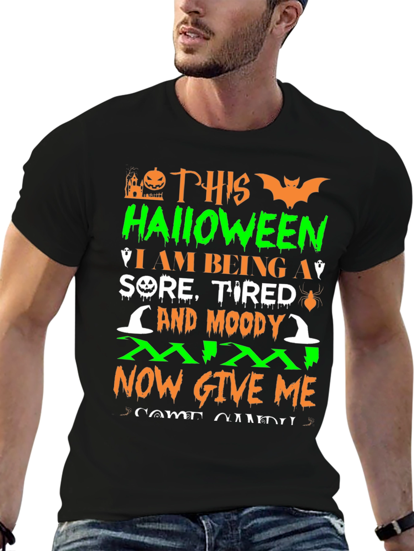Halloween Sore Tired Moody T-Shirt
