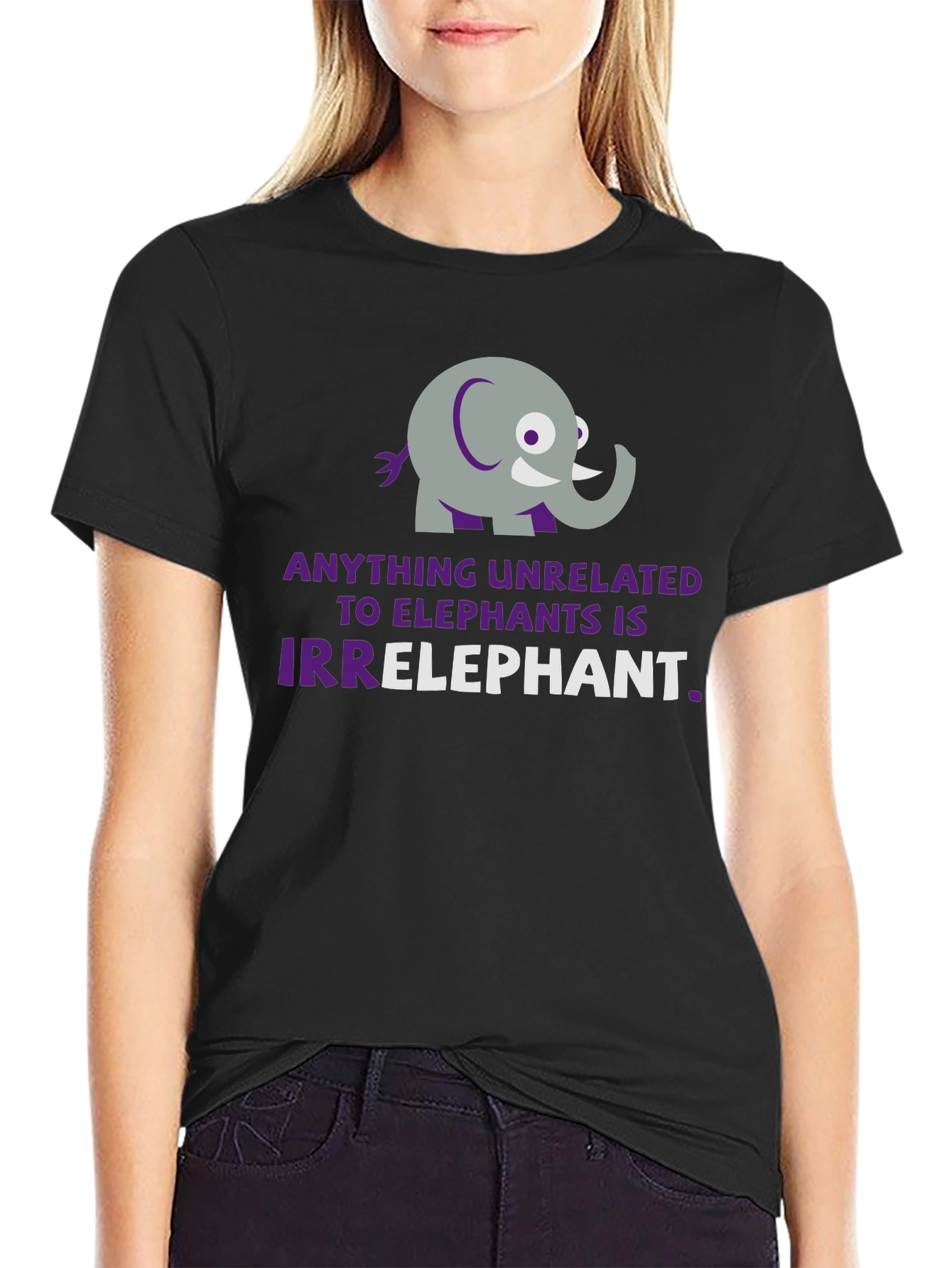Irrelephant Graphic T-Shirt - Funny Elephant Pun Tee